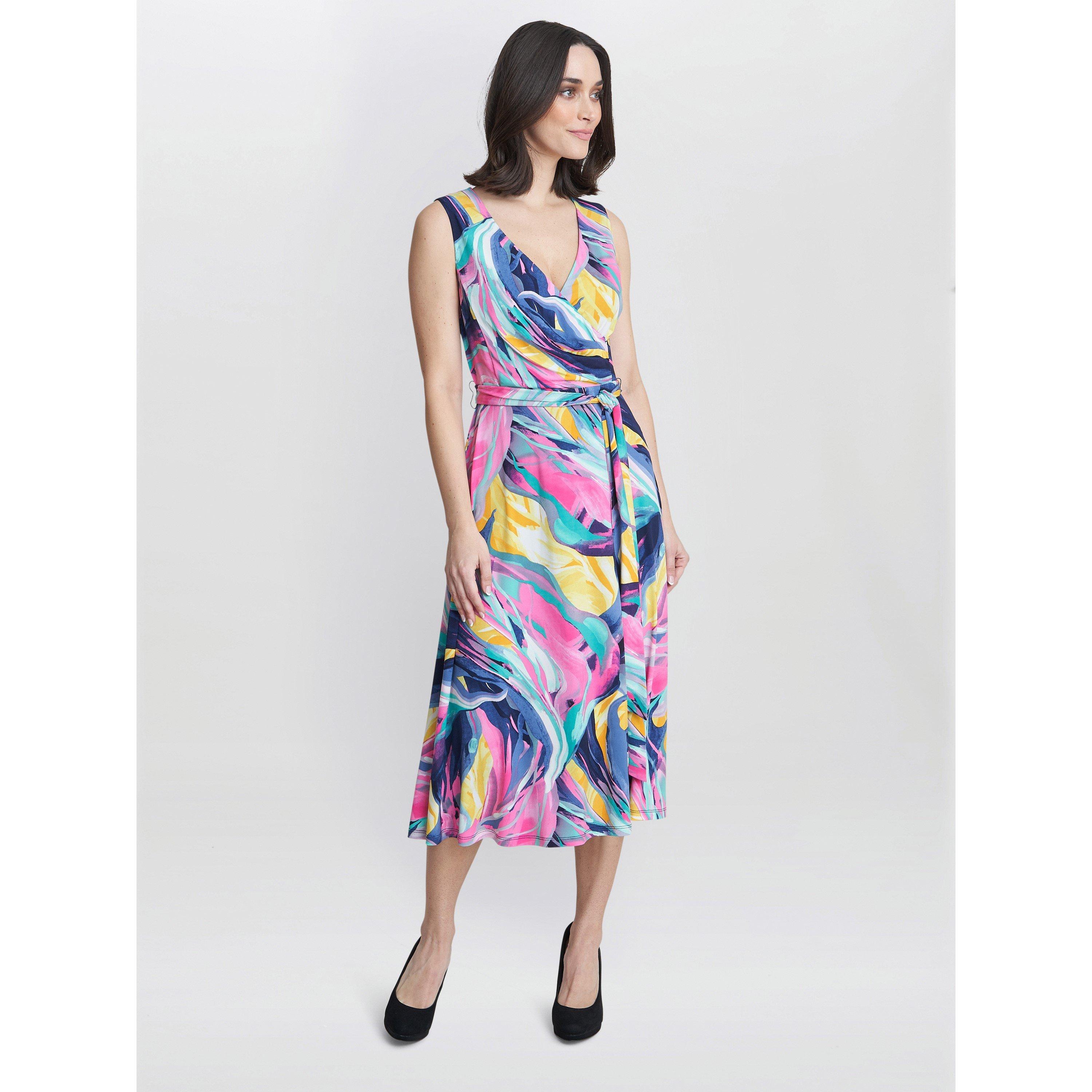 Gina Bacconi Women's Anastacia Fit And Flare Jersey Dress - Peach - 18