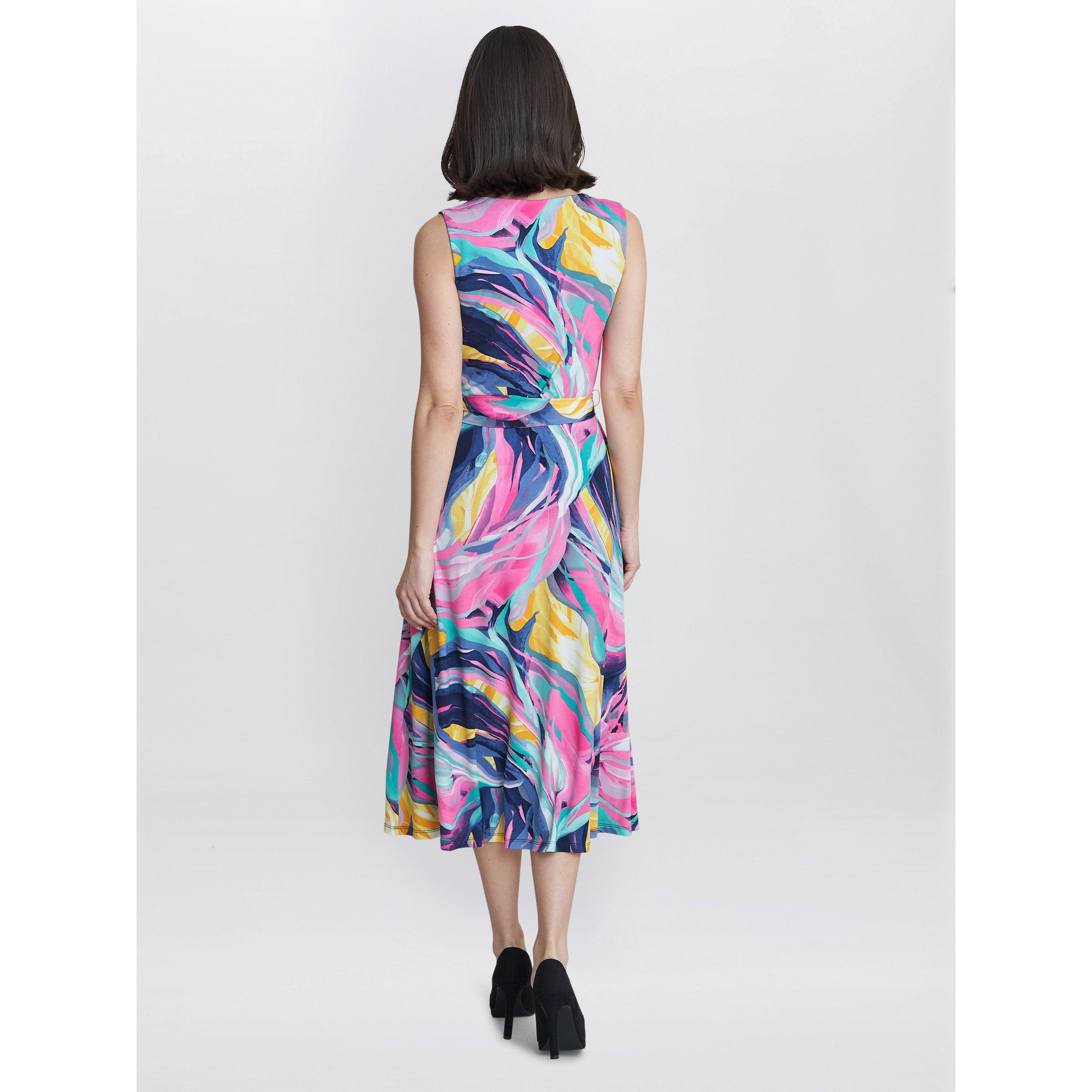 Peach - Gina Bacconi - Anastacia Fit And Flare Jersey Dress - 2