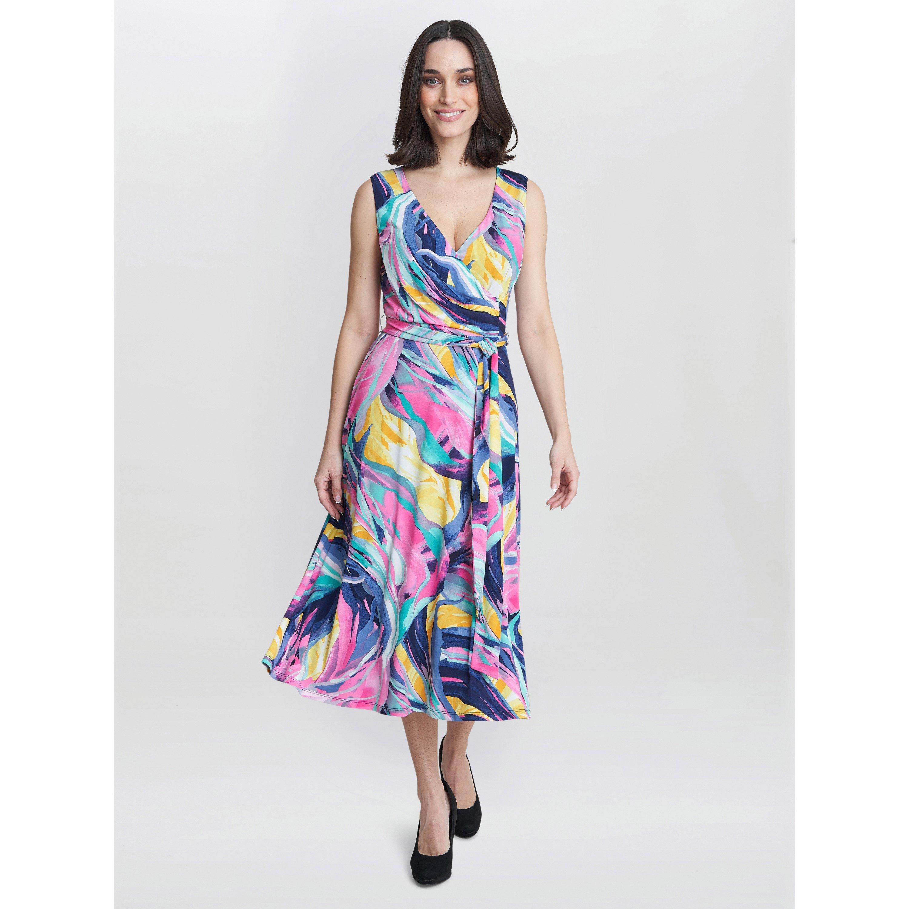 Peach - Gina Bacconi - Anastacia Fit And Flare Jersey Dress - 3