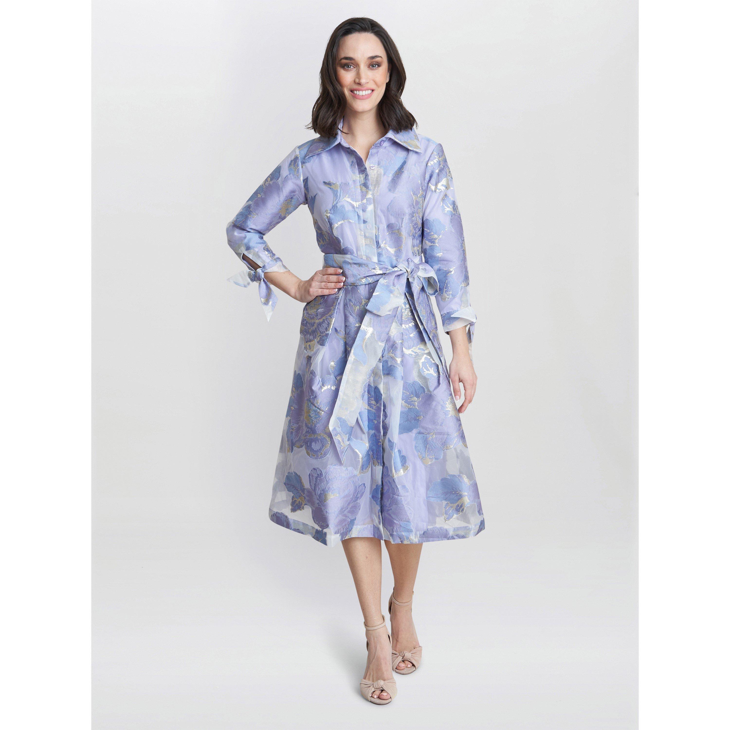 Gina Bacconi Women's Lauren Jacquard Shirt Dress -  - 8