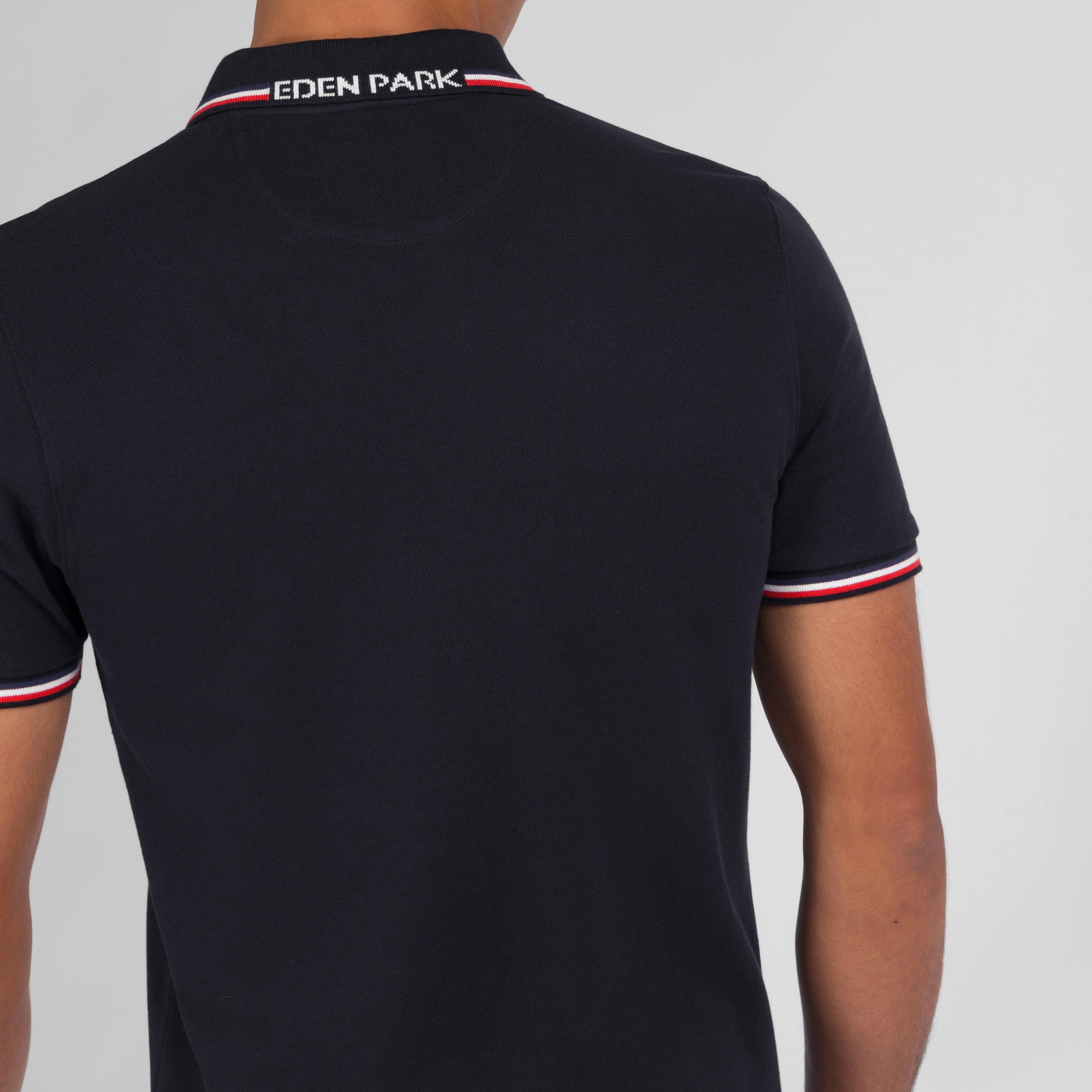 Blf - Eden Park - Navy blue short-sleeved polo shirt - 3