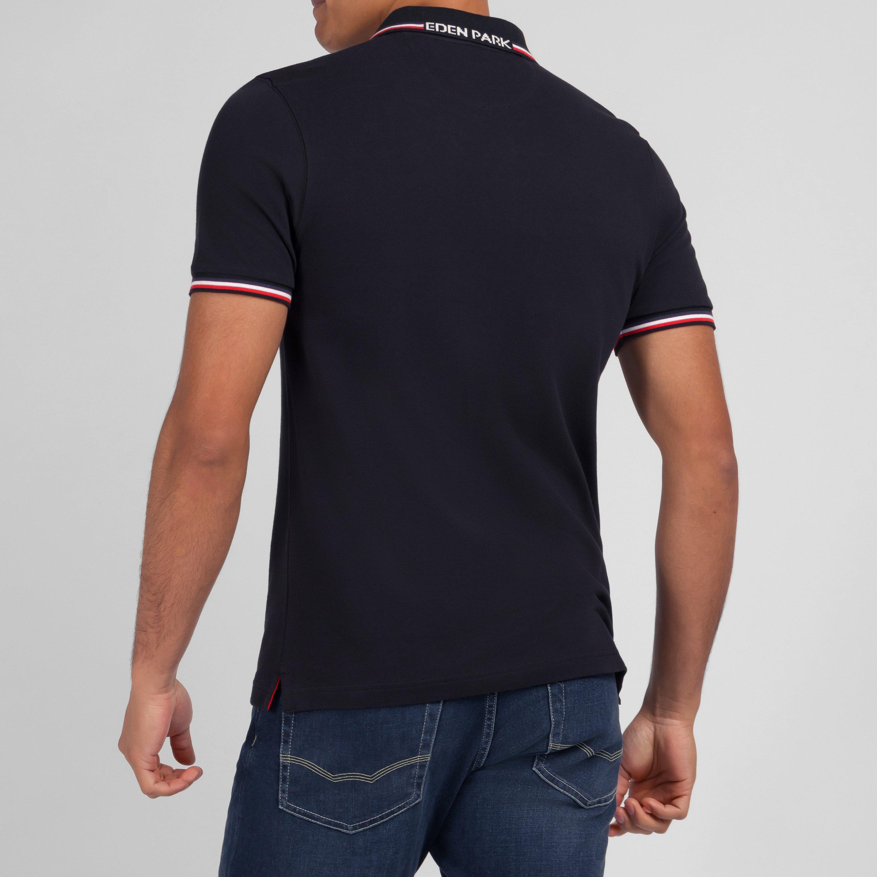 Blf - Eden Park - Navy blue short-sleeved polo shirt - 4