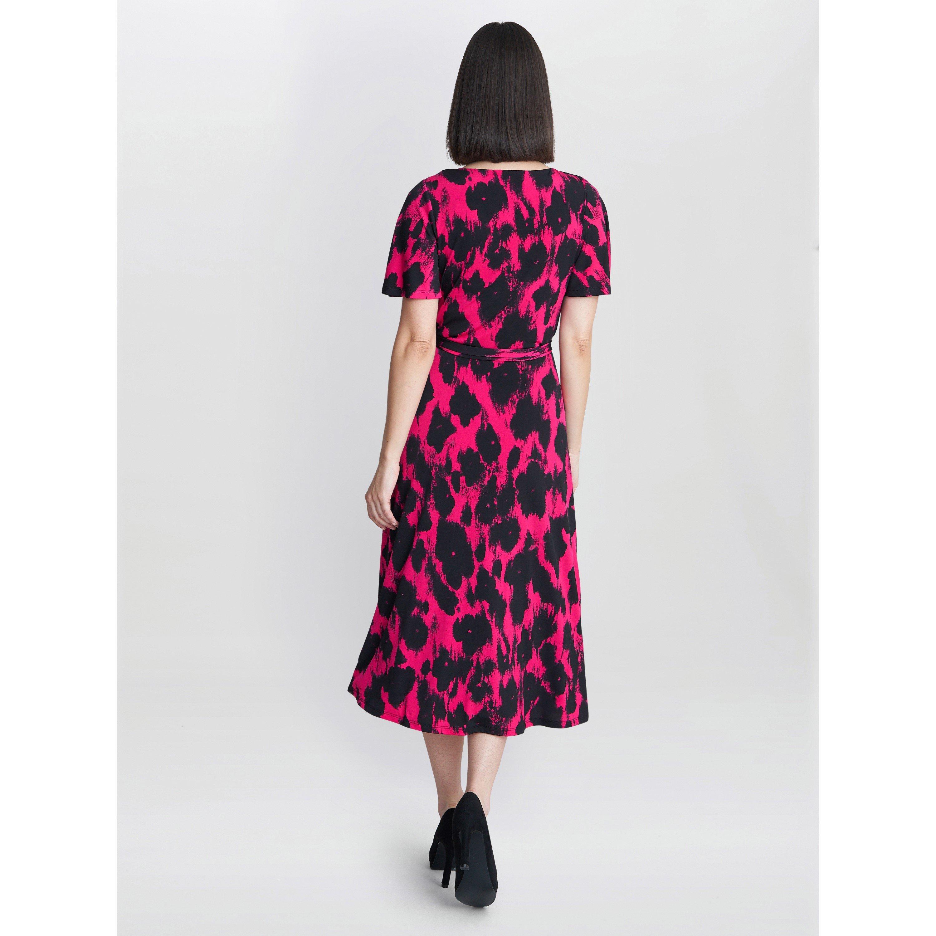 Black / Pink - Gina Bacconi - Esme Fit And Flare Dress - 2
