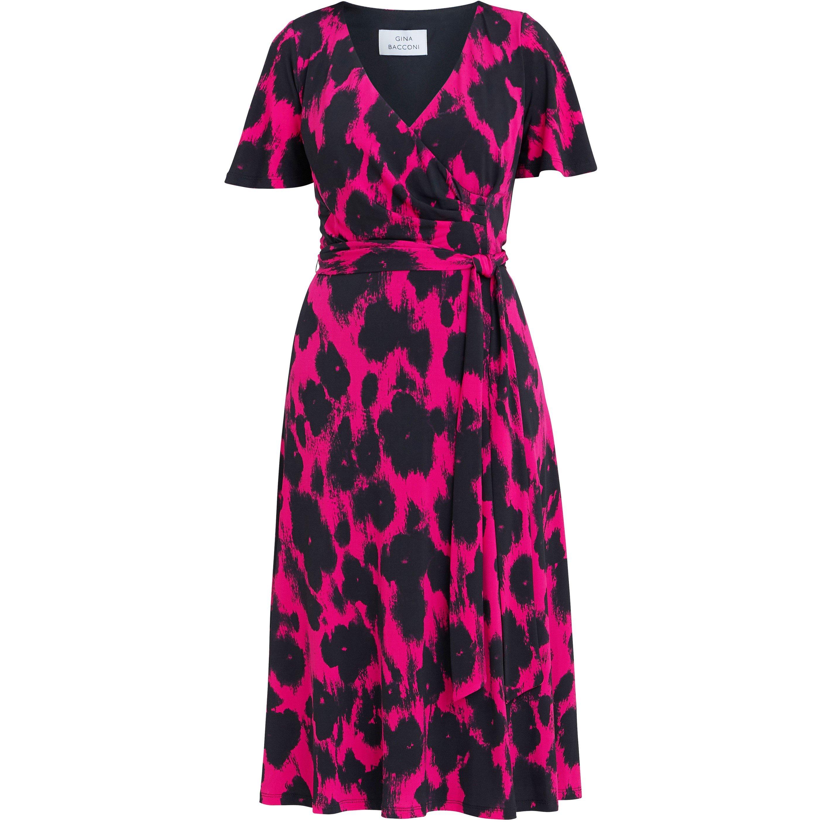 Black / Pink - Gina Bacconi - Esme Fit And Flare Dress - 4