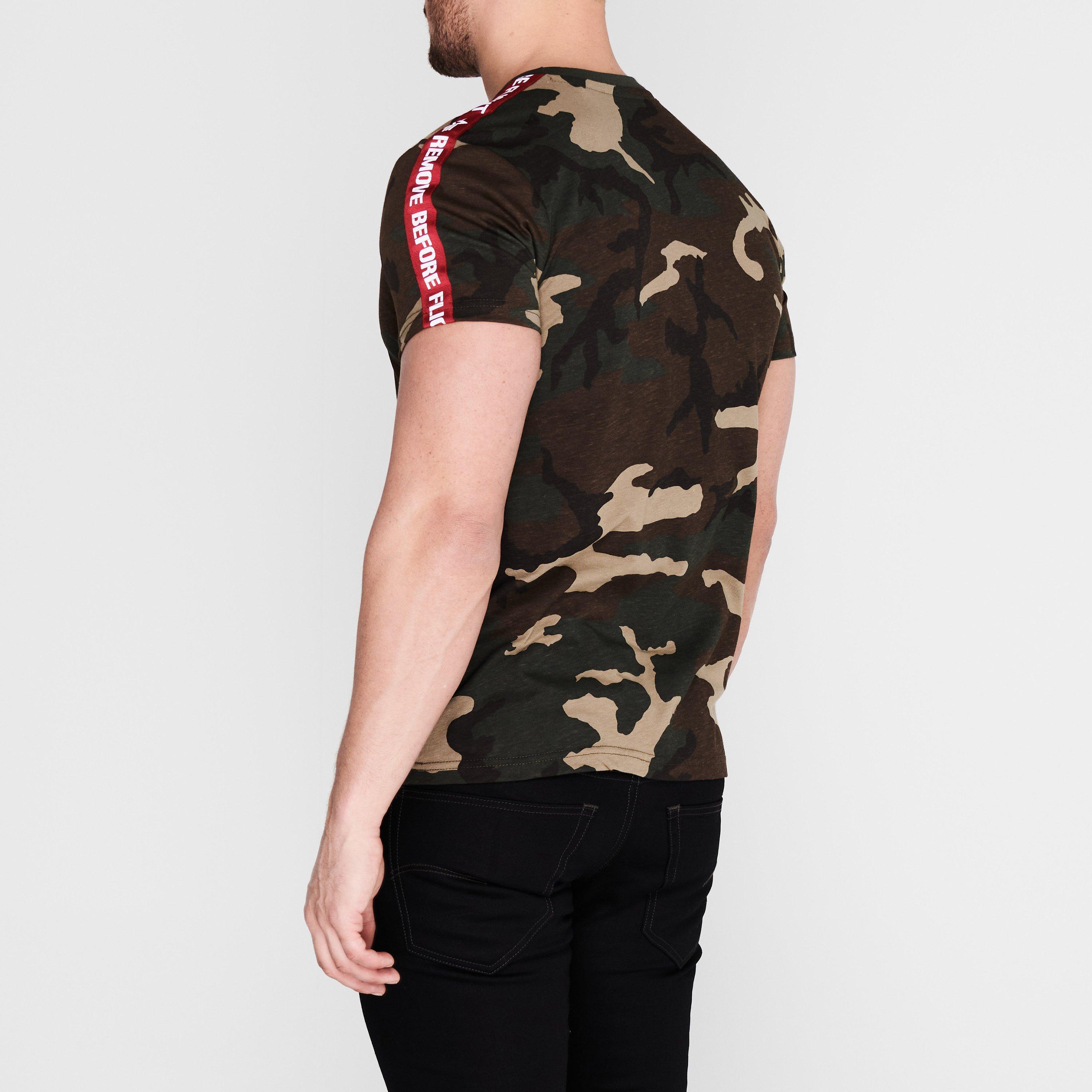 Grøn - Alpha Industries - Rbf Tape T-Shirt - 3