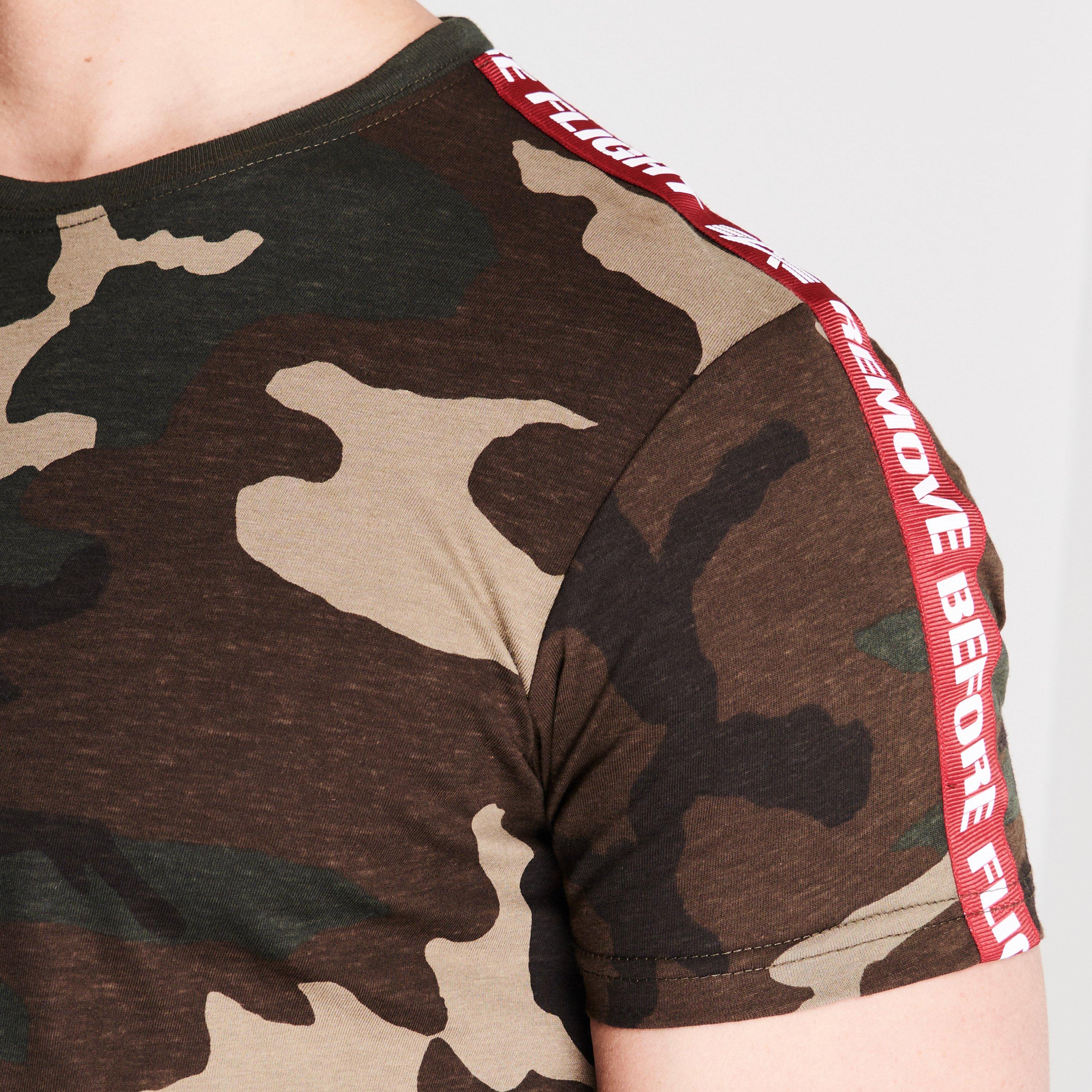 Grøn - Alpha Industries - Rbf Tape T-Shirt - 4