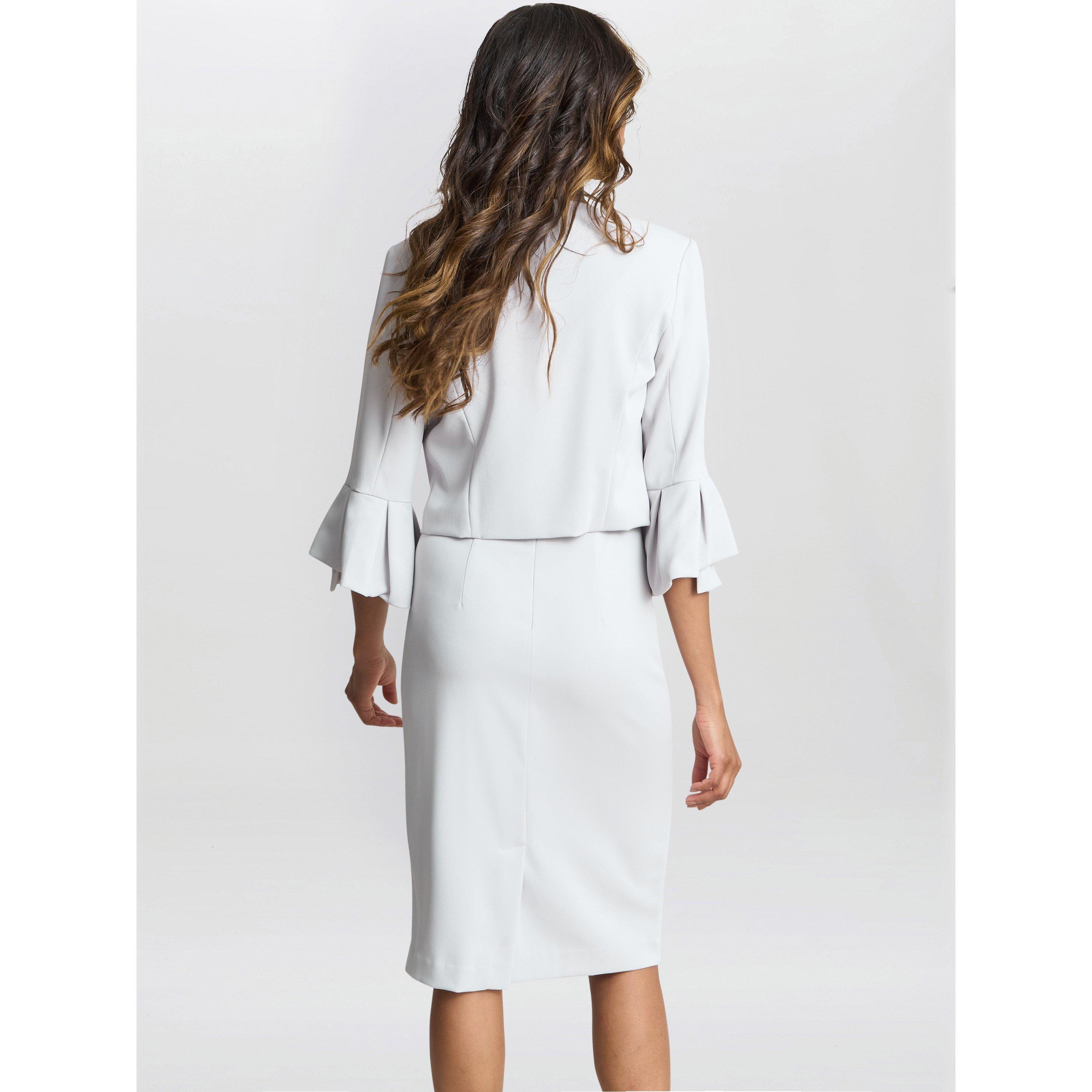 Silver Mist - Gina Bacconi - Melissa Crepe Dress And Jacket - 2