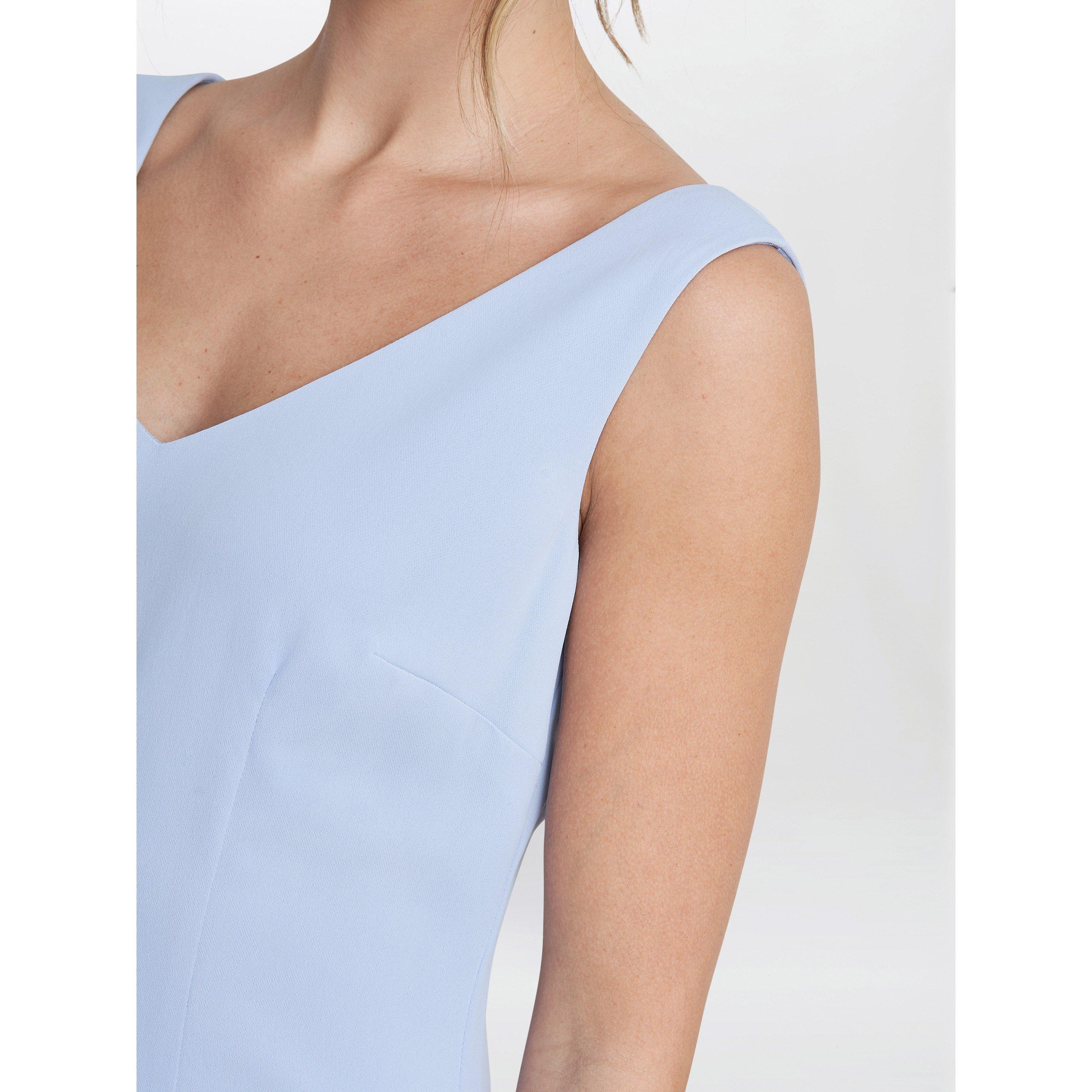 Nordic Blue - Gina Bacconi - Melissa Crepe Dress And Jacket - 7