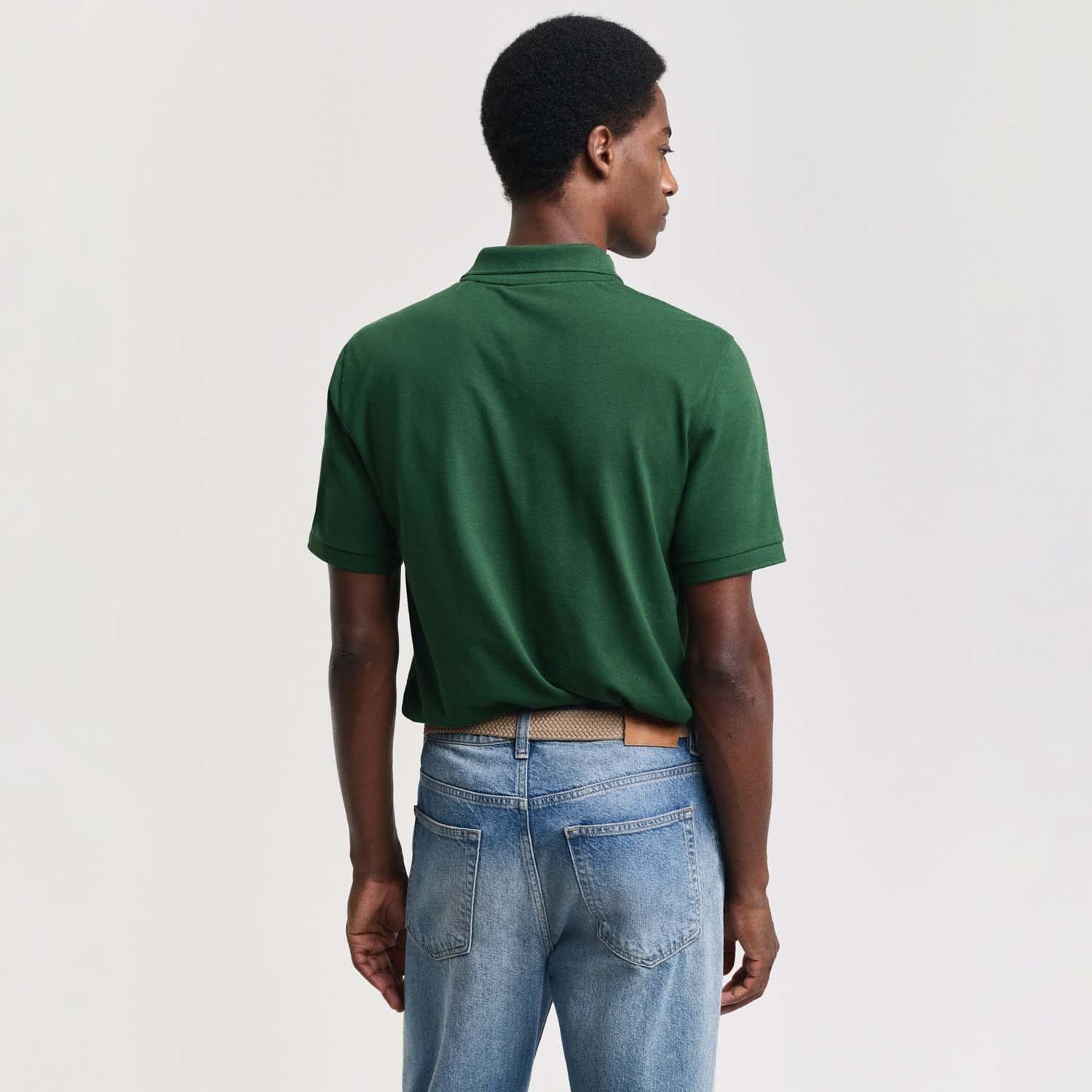 Green - Gant - Embroidered Archive Shield Polo Shirt - 2