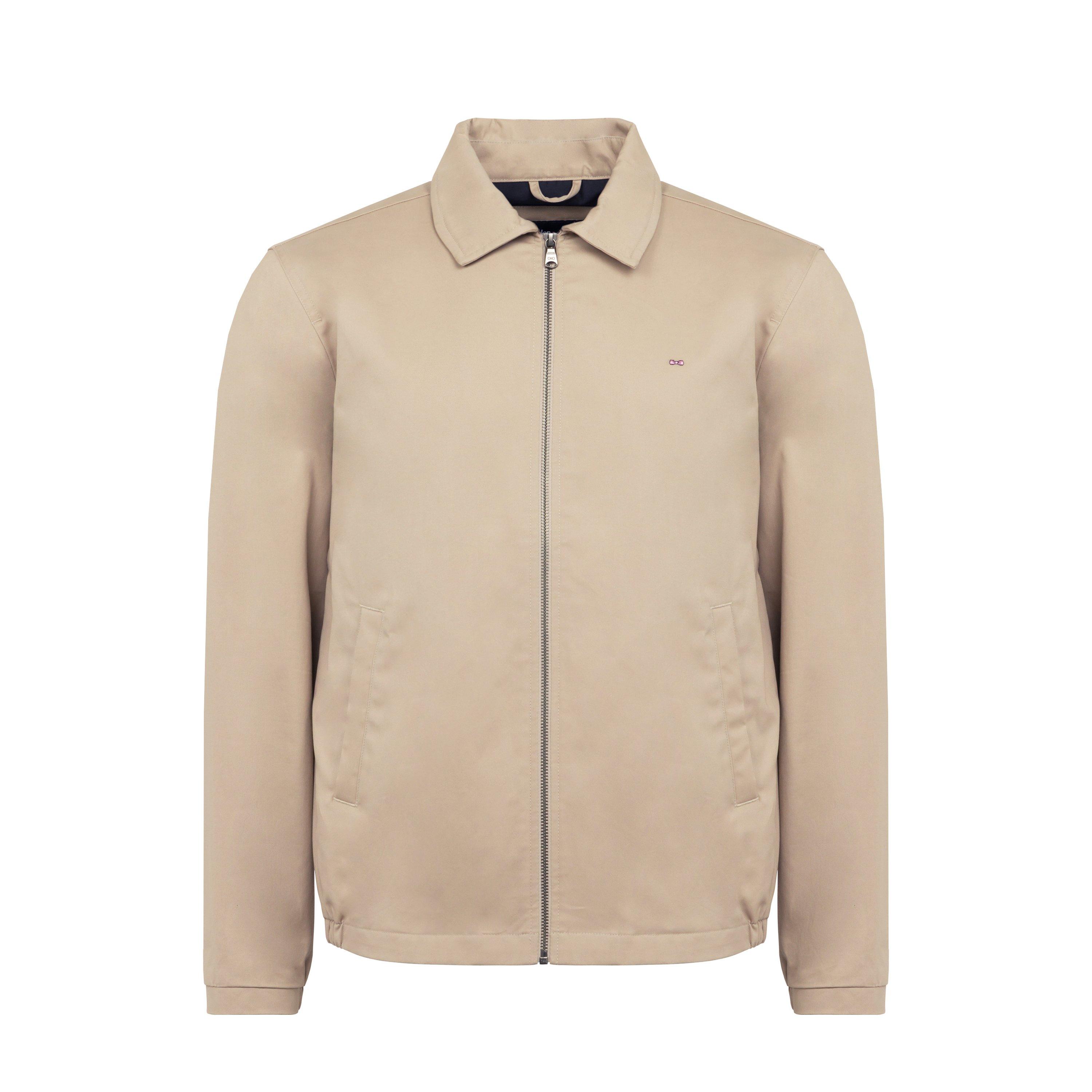 Bec5 - Eden Park - Men's Beige Cotton Zip Jacket - 1