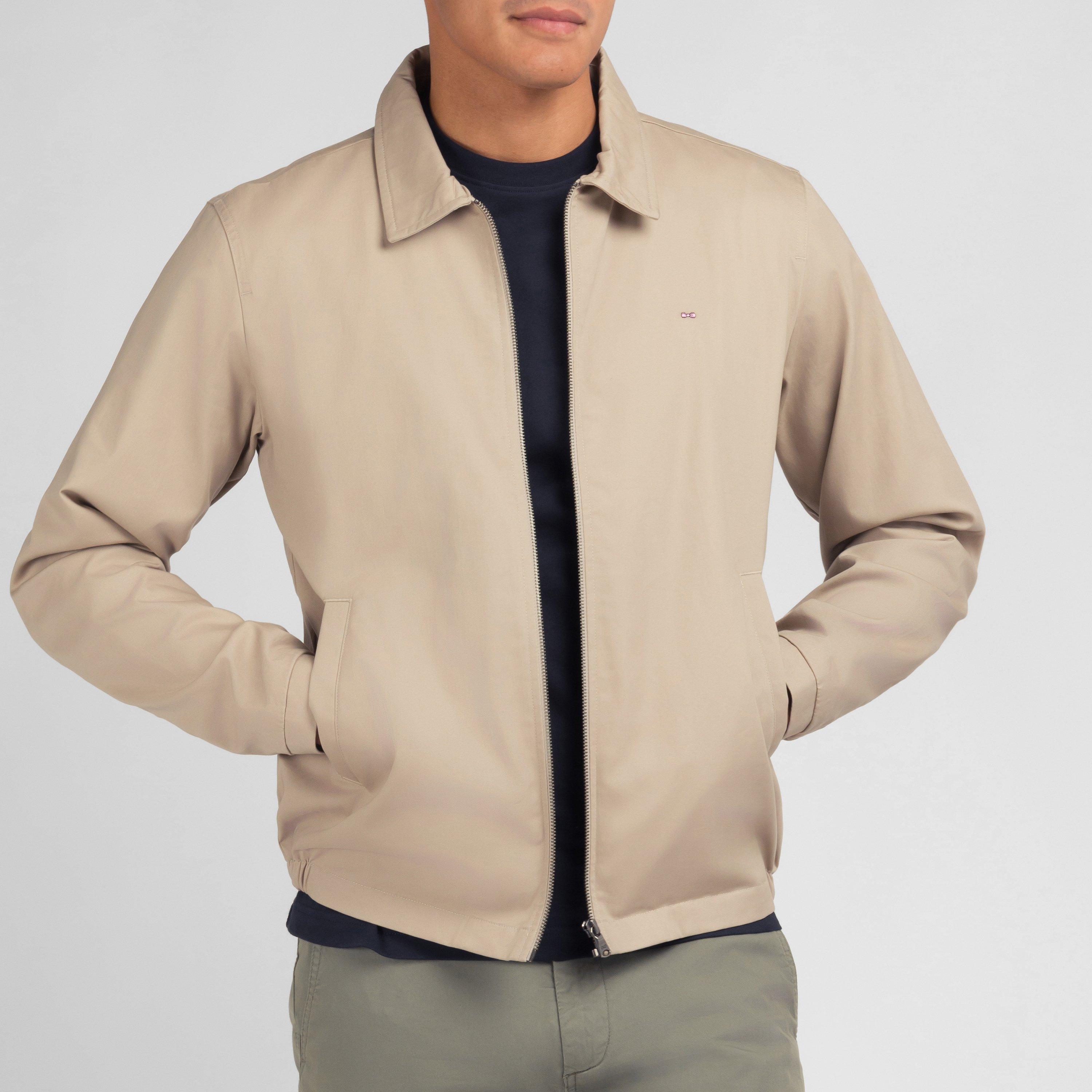 Bec5 - Eden Park - Men's Beige Cotton Zip Jacket - 2