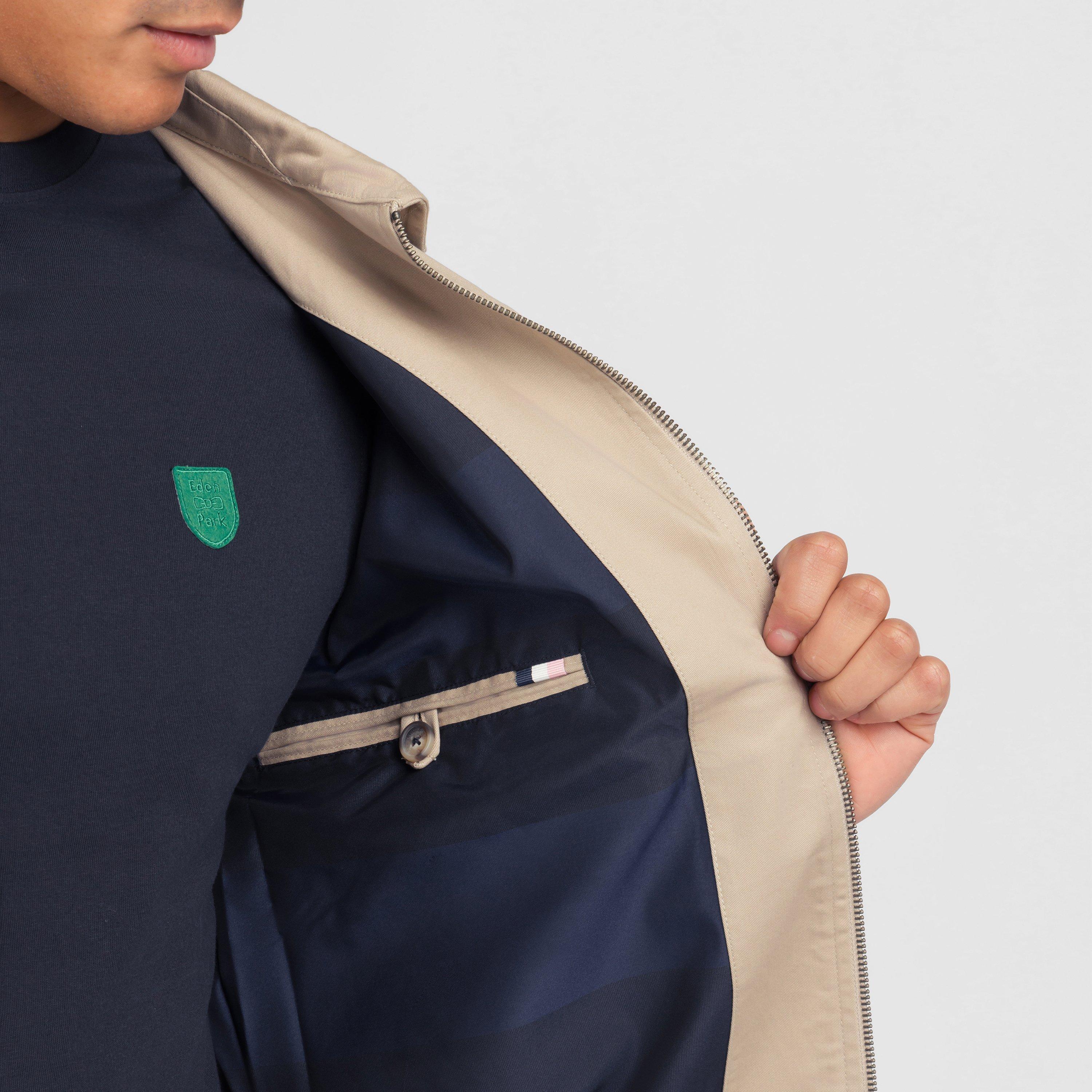 Bec5 - Eden Park - Men's Beige Cotton Zip Jacket - 4