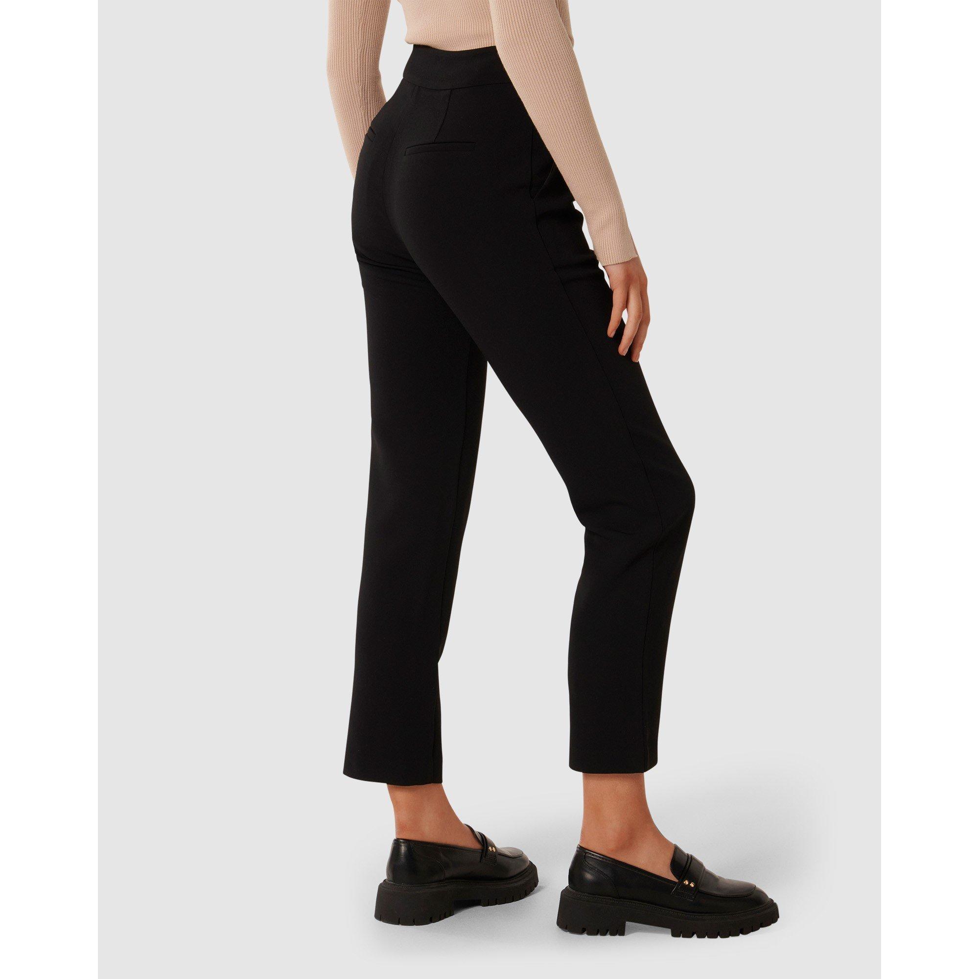 Black - Forever New - Kylie Button Cigarette Pants - 5