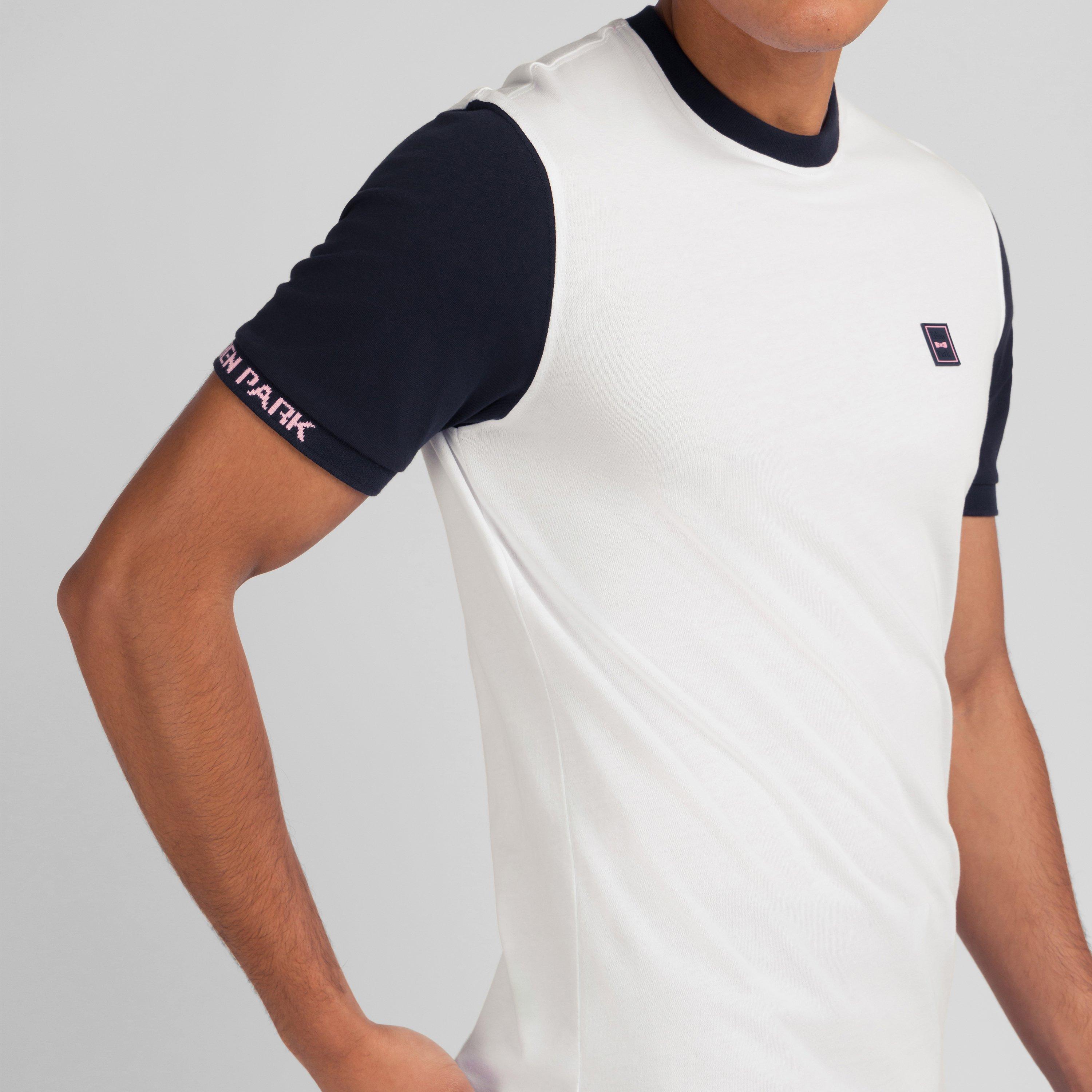 Bc - Eden Park - White colour-block T-shirt - 4