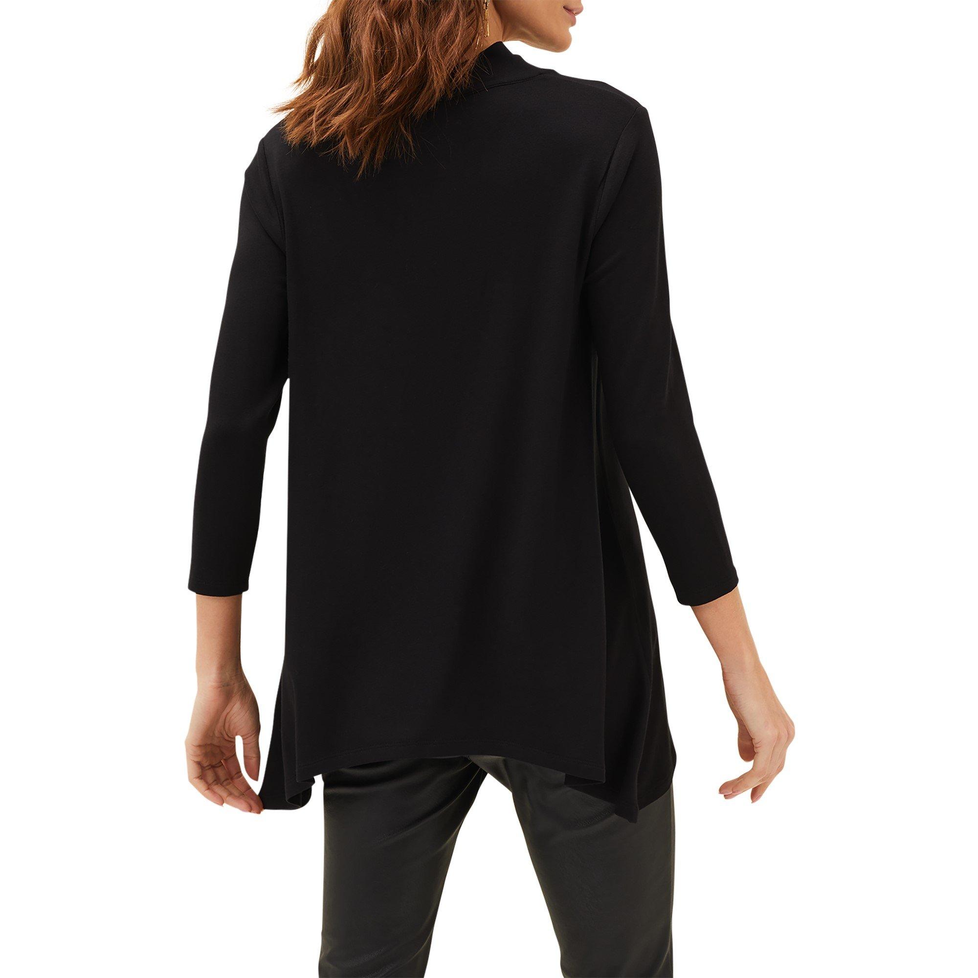 Black - Phase Eight - Chrissie Cowl Swing Top - 3