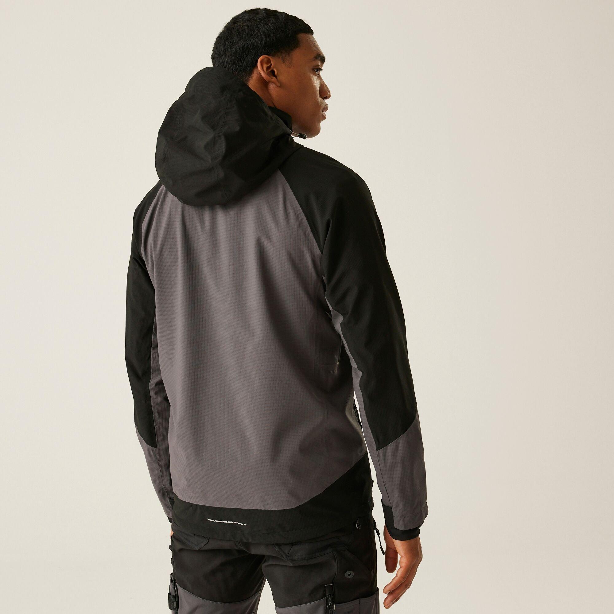 Slate Grey Blac - Regatta - Mens 4Tex Stretch Waterproof Shell Jacket - 2