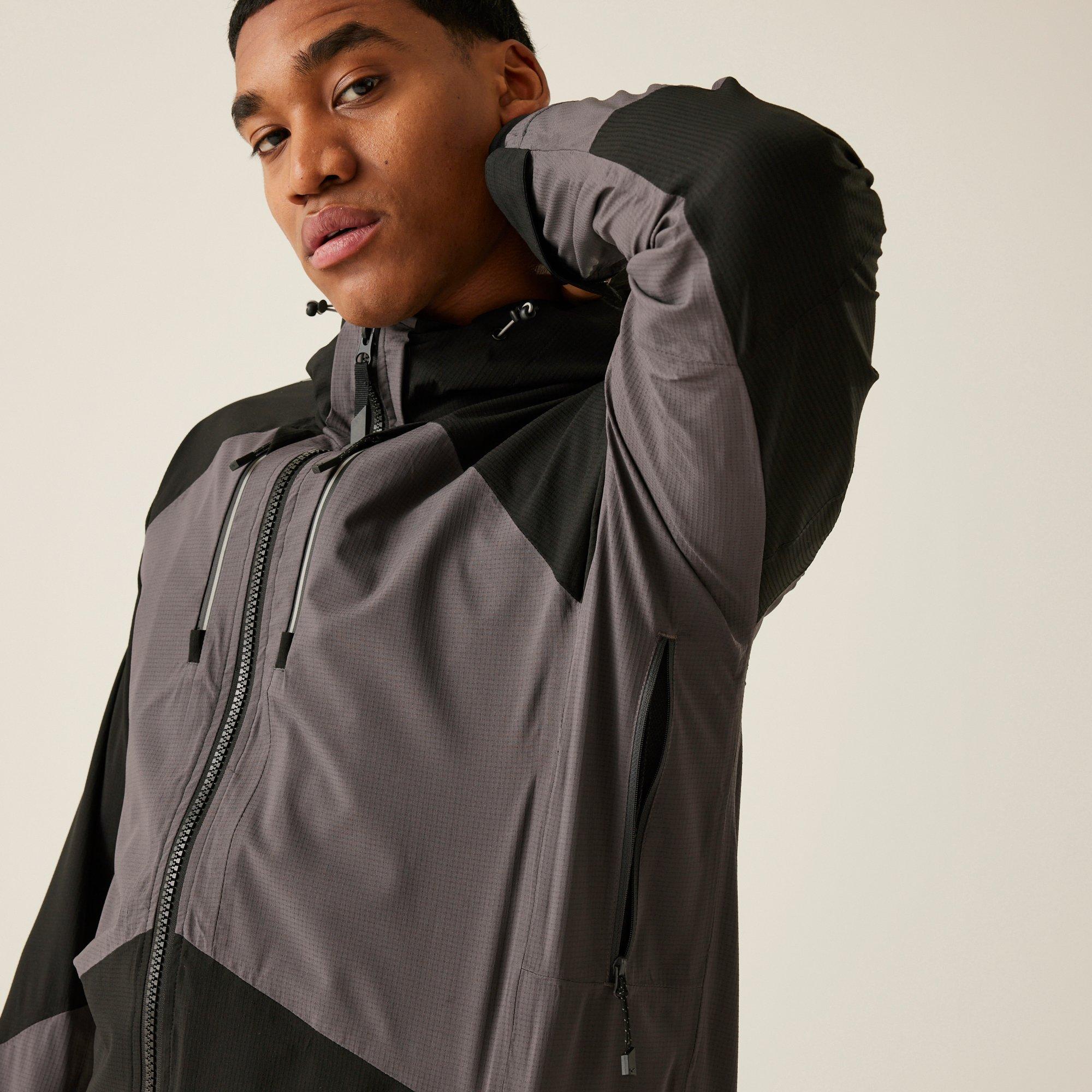 Slate Grey Blac - Regatta - Mens 4Tex Stretch Waterproof Shell Jacket - 6