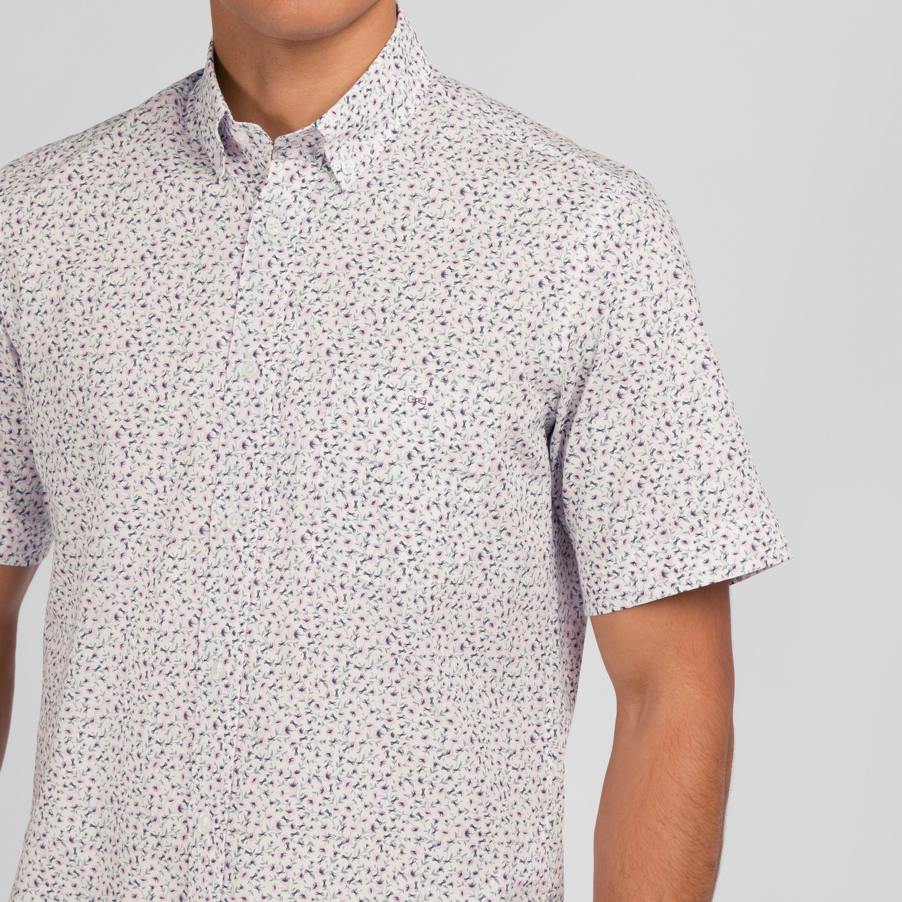 Roc15 - Eden Park - White shirt with exclusive floral print - 3