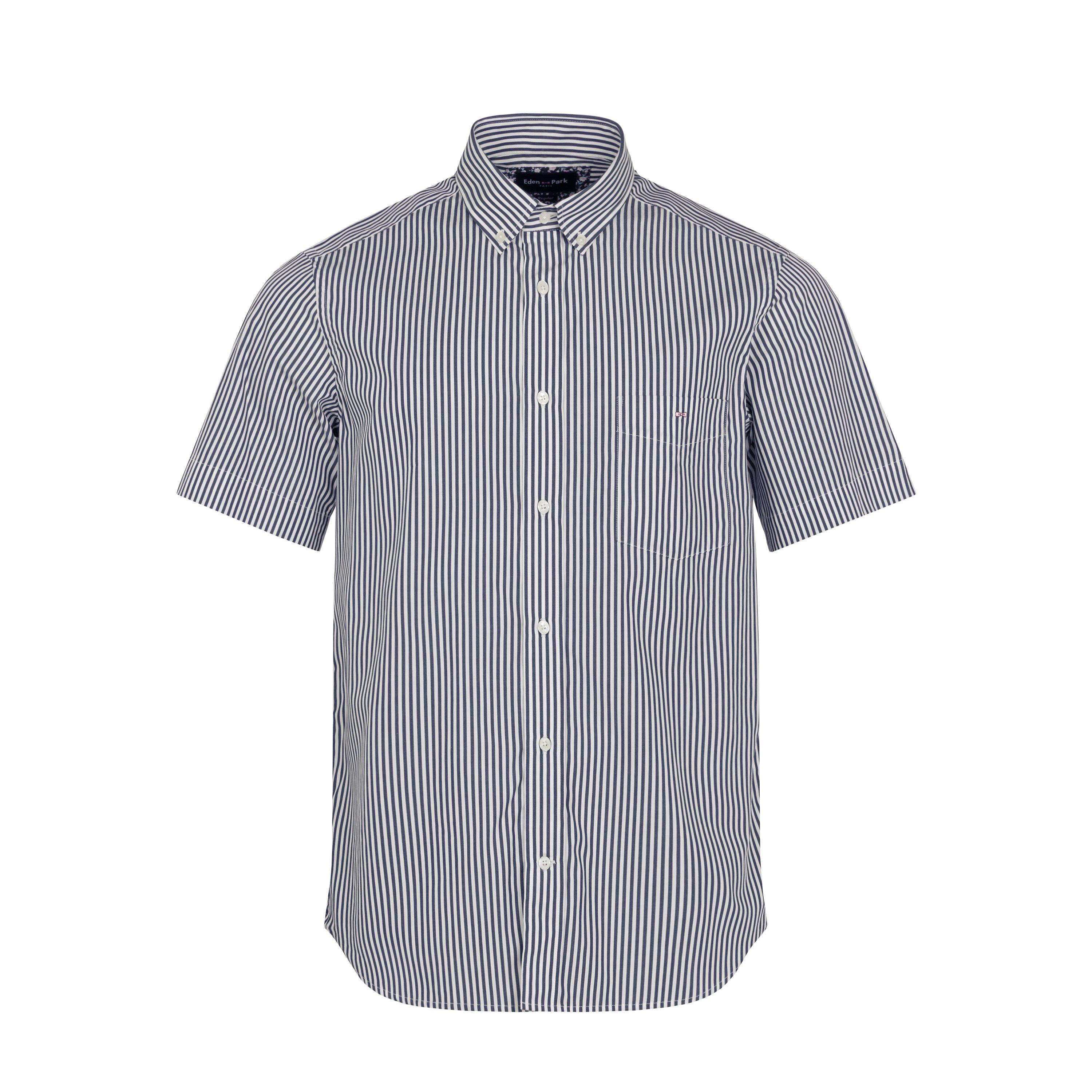 Blf4 - Eden Park - Dark blue striped shirt - 1