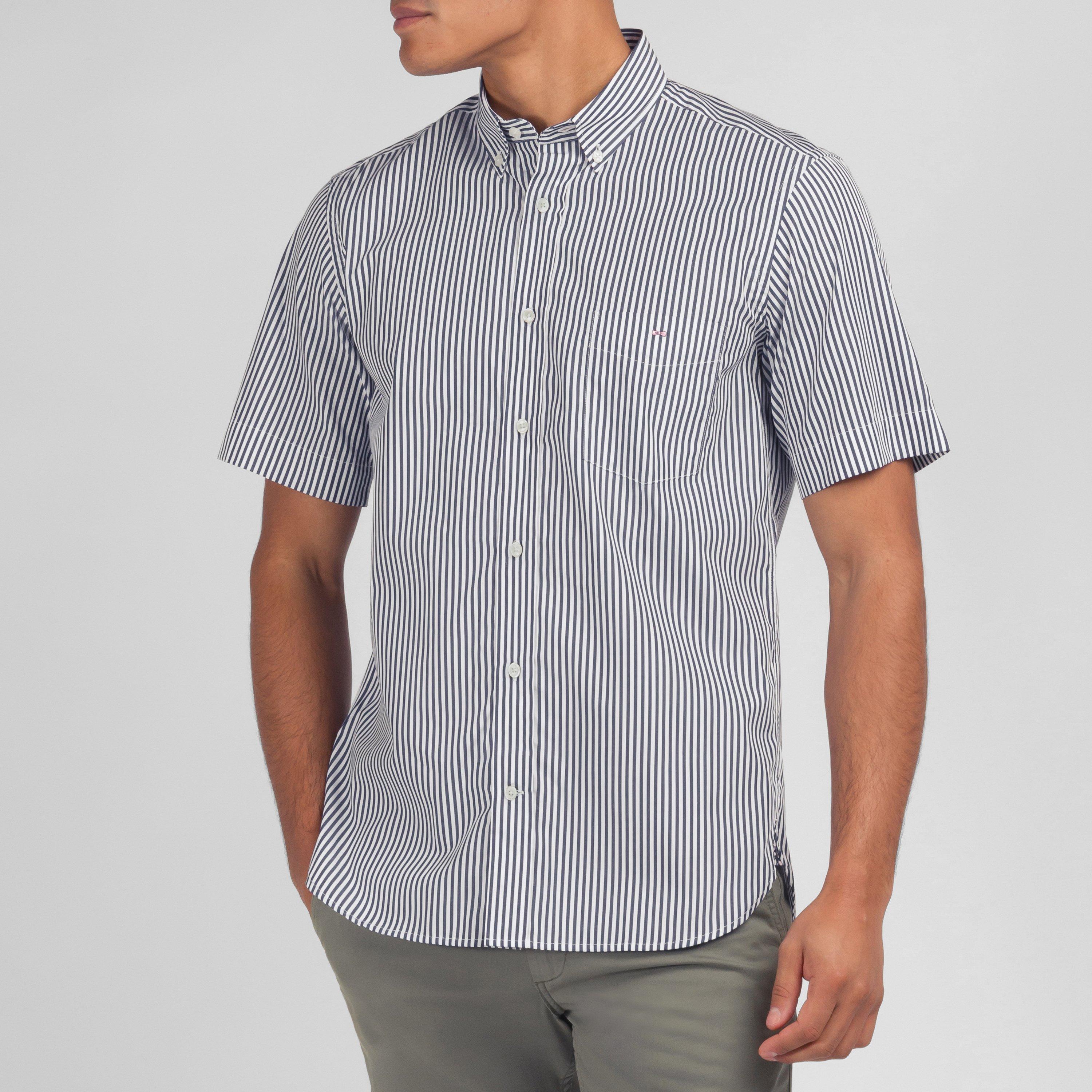 Blf4 - Eden Park - Dark blue striped shirt - 2