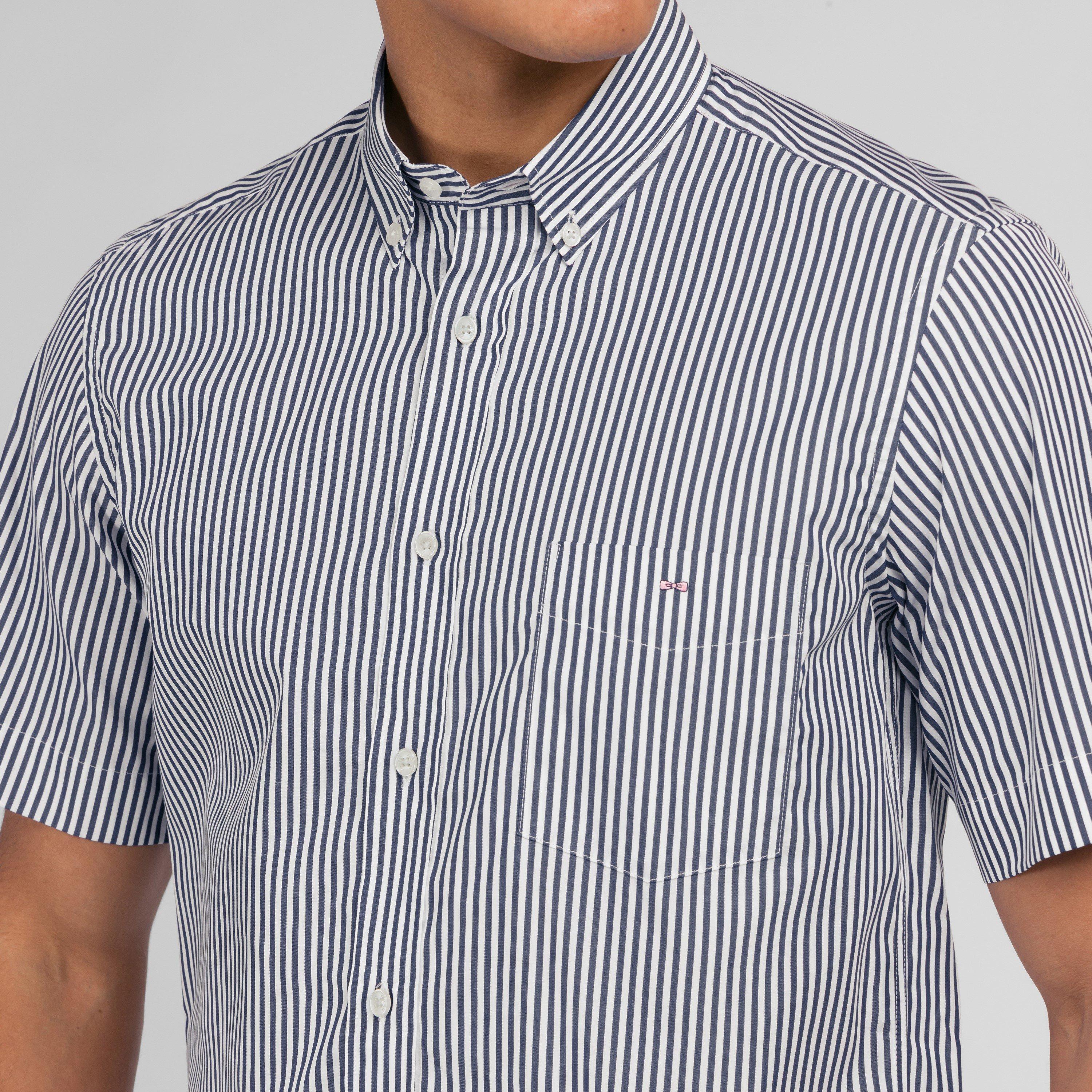 Blf4 - Eden Park - Dark blue striped shirt - 3
