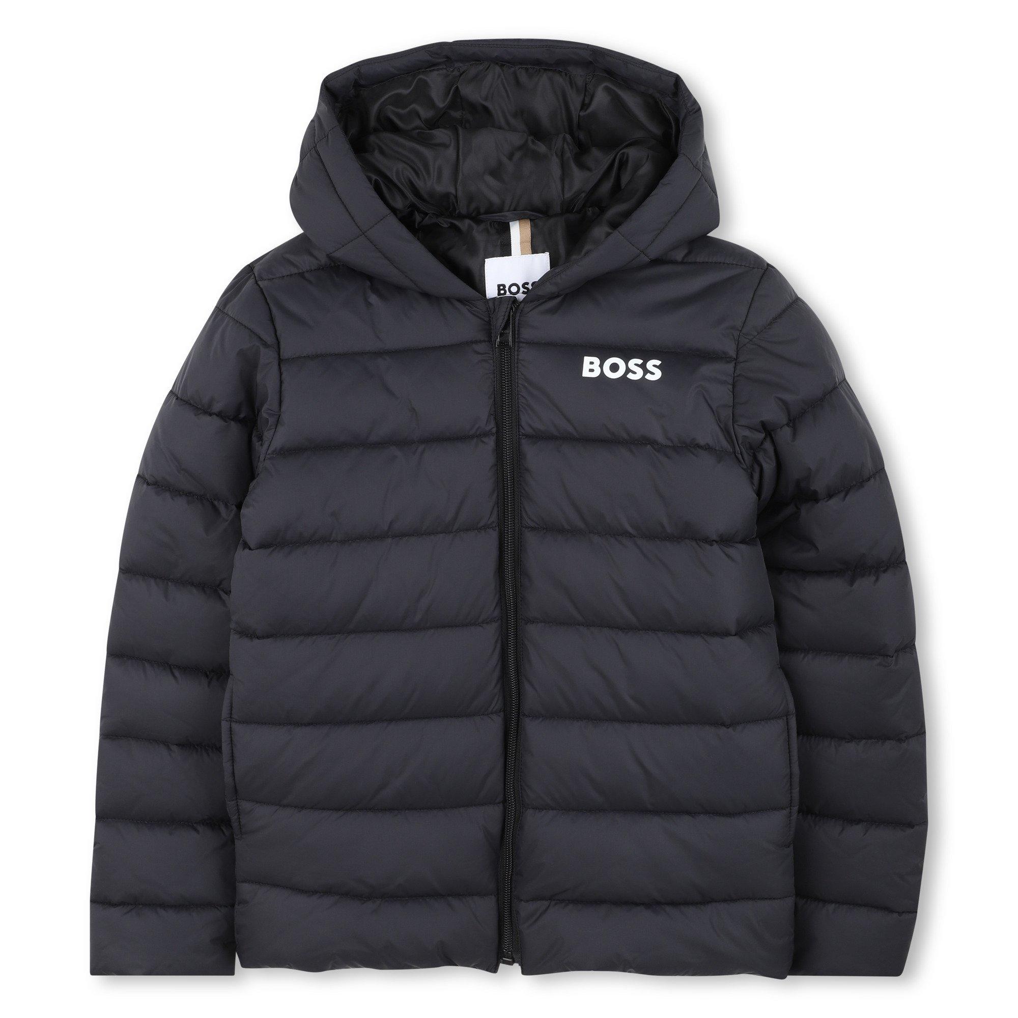 Black - Boss - Kids' Padded Puffer Jacket - 1