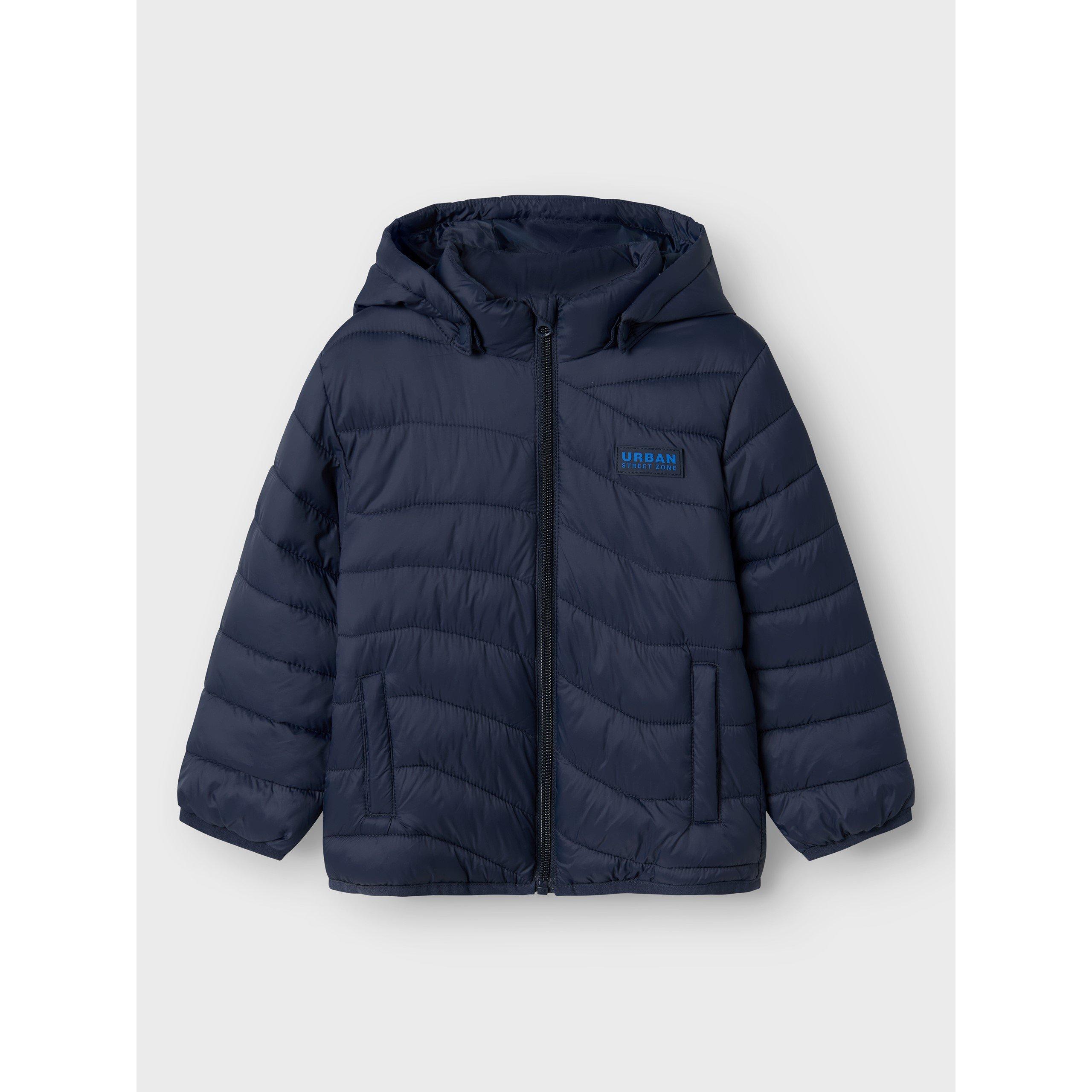 Dark Sapphire - Name It - Kids' Monay Padded Hooded Short Puffer Jacket - 1