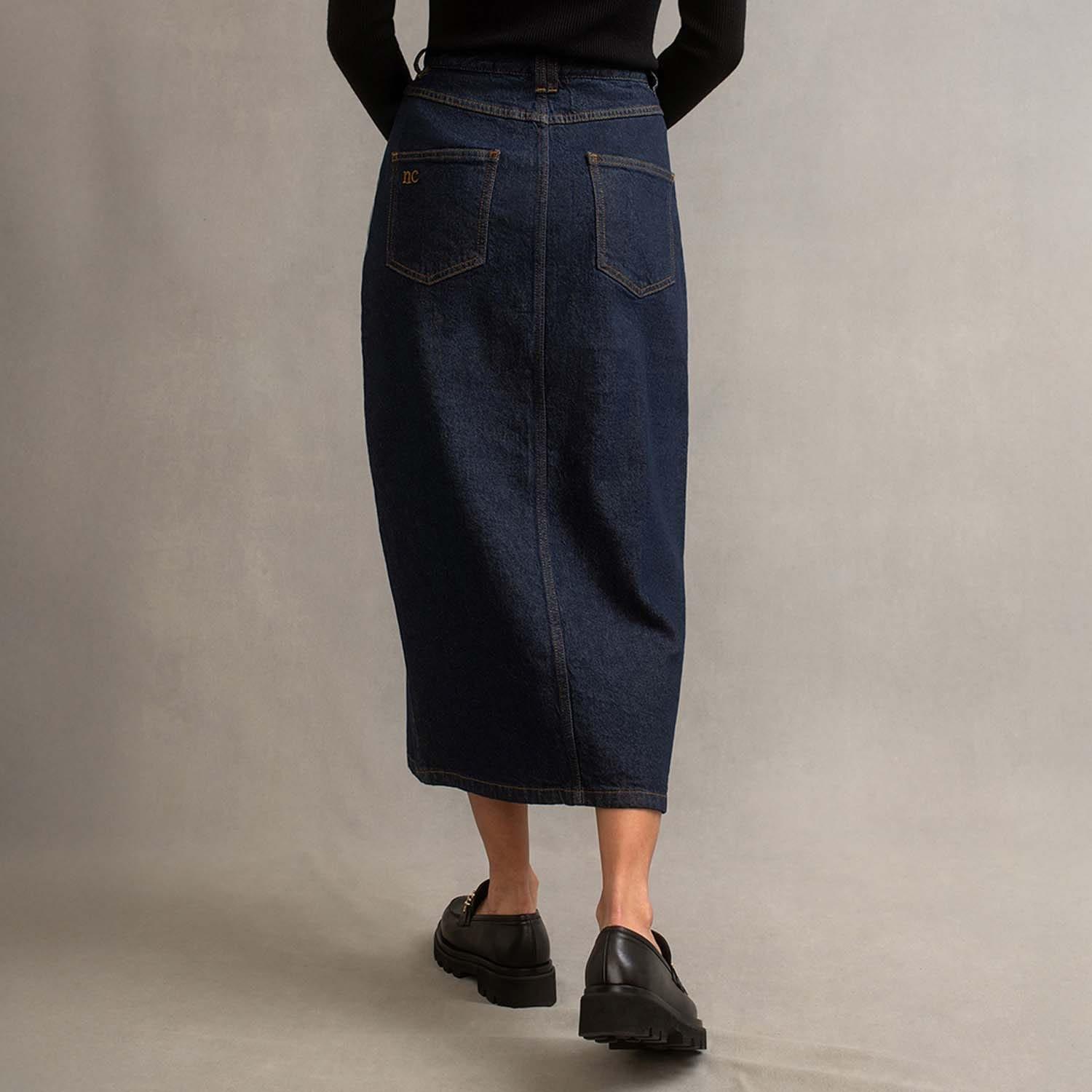 Blue - Nobodys Child - Denim Column Skirt - 2