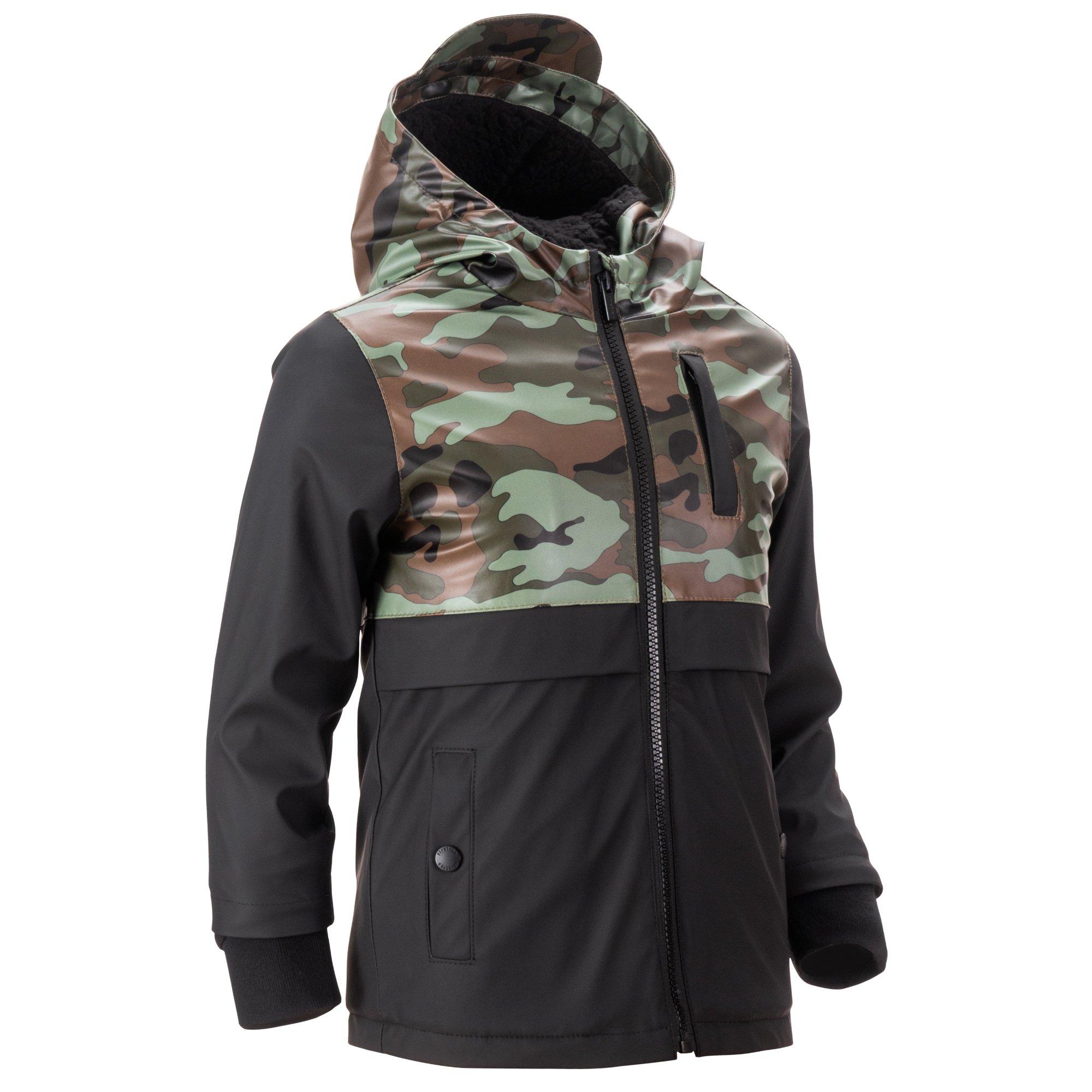 Camo - Firetrap - Kids'  All-Season Water Resistant Long Sleeve Rain Anorak - 6