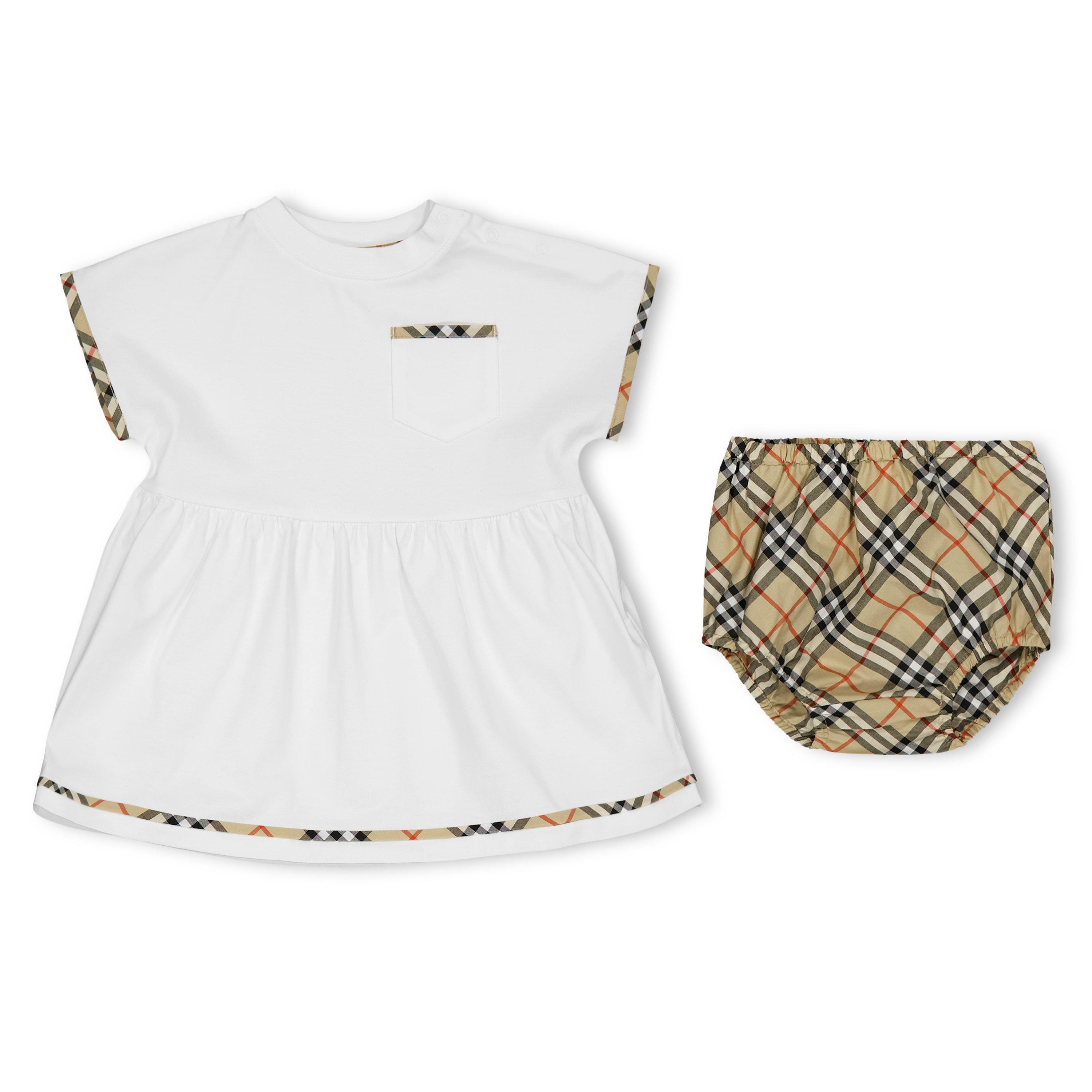 White A1464 - Burberry - Burb Lea Chk Drss In00 - 1