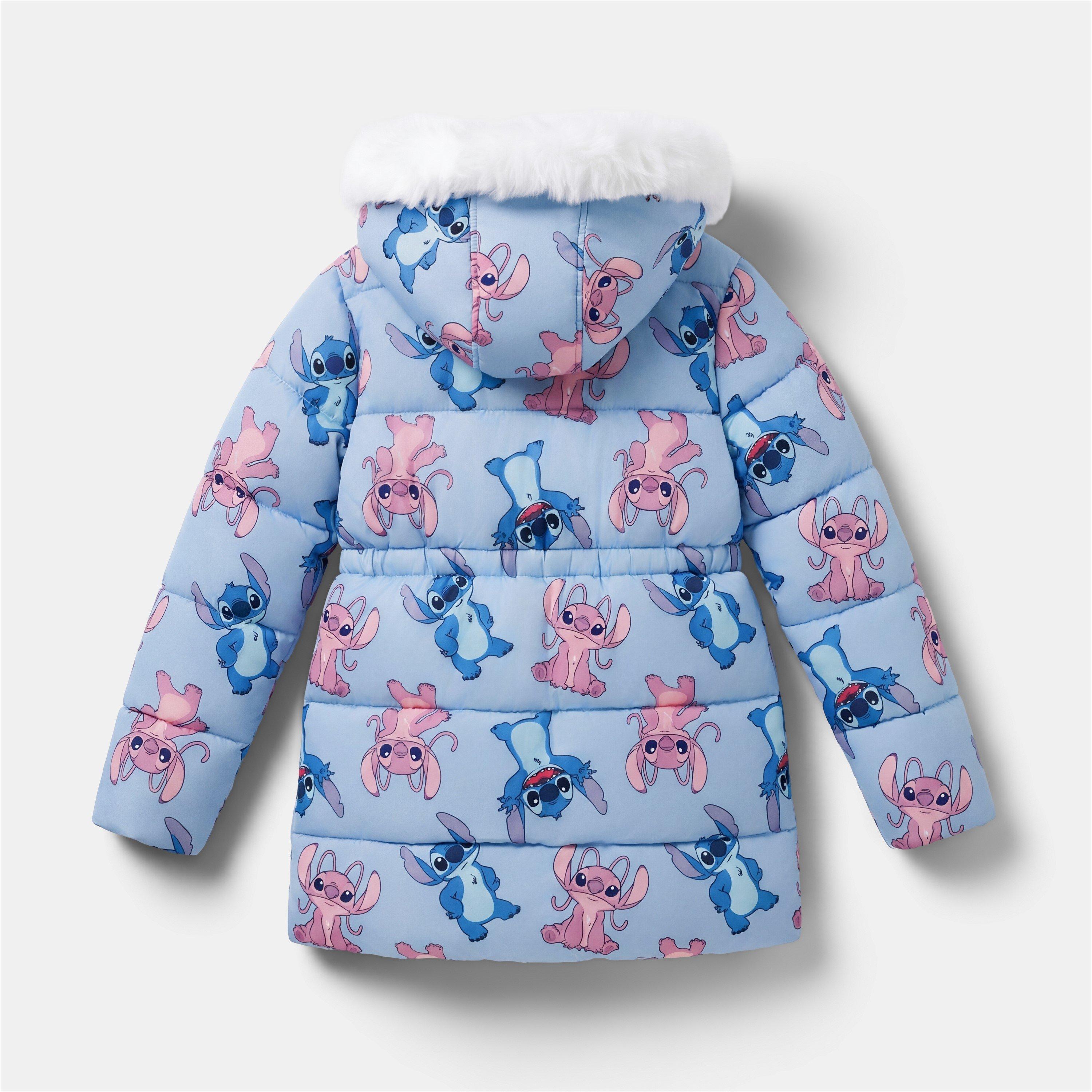 Stich - Character - Kids Disney Hooded Long Sleeve Short Puffer Jacket - 3