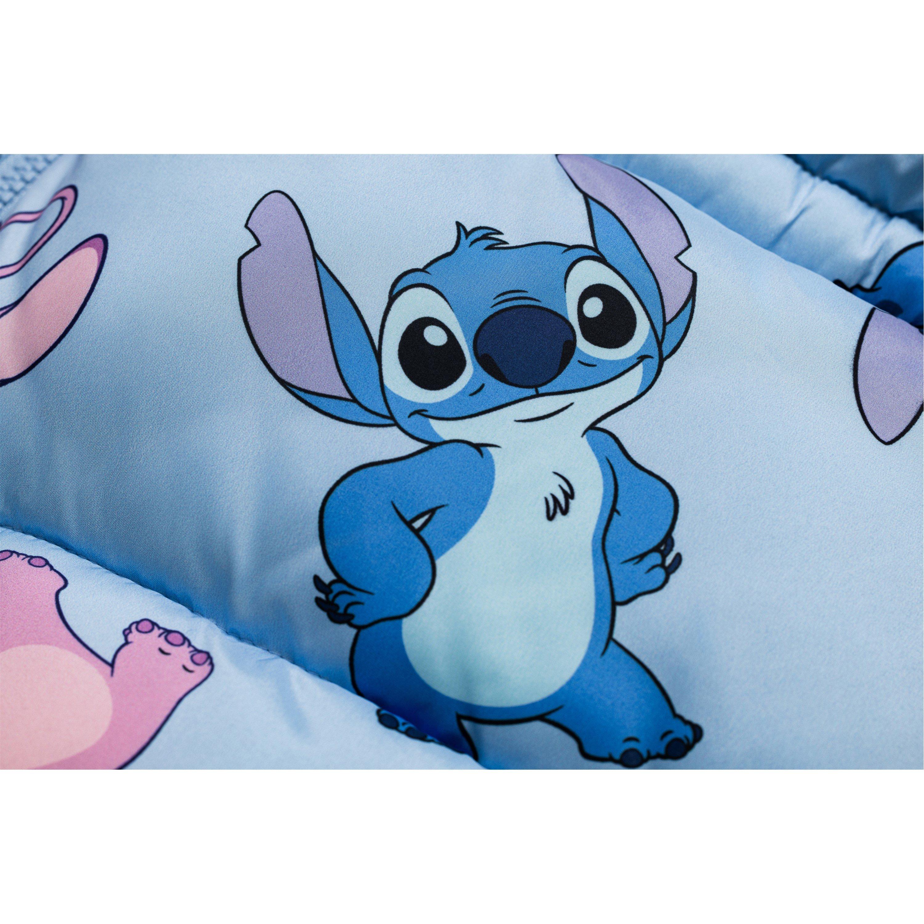 Stich - Character - Kids Disney Hooded Long Sleeve Short Puffer Jacket - 10