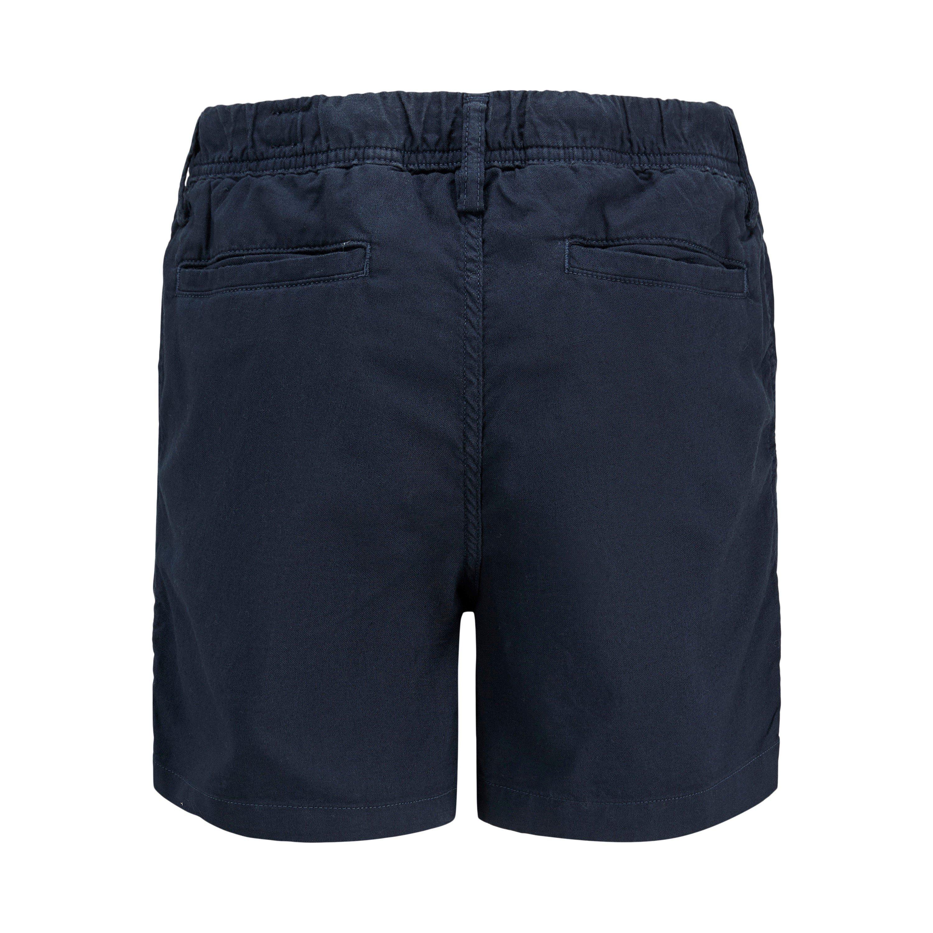 Dark Navy - Jack and Jones - Linen Woven Tracksuit Shorts - 2