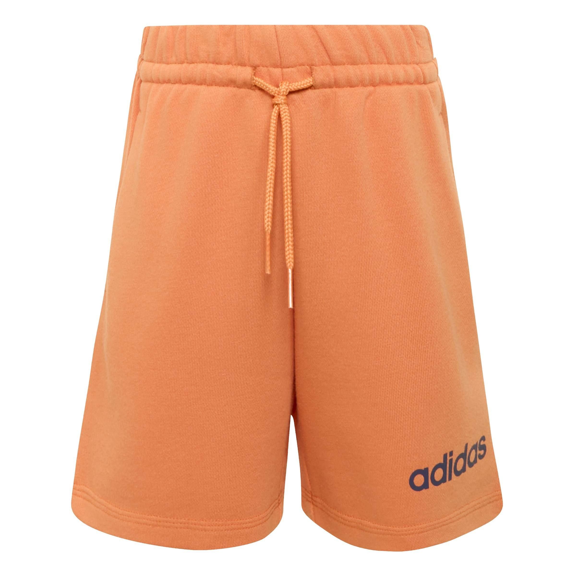 Dunkelblau/Duor - adidas - Kids' Lin Cotton Short-Sleeve T-Shirt and Shorts Clothing Set - 4