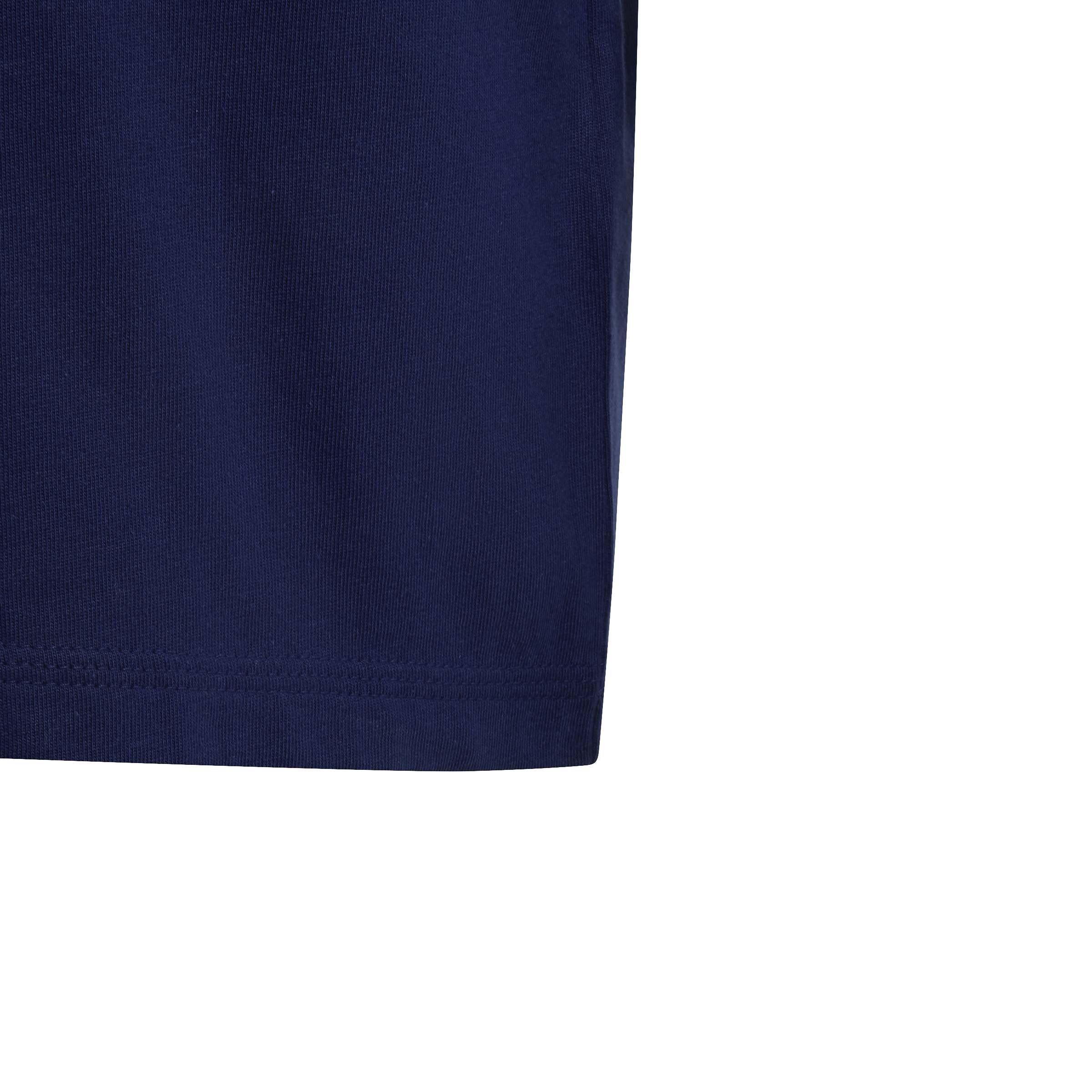 Dunkelblau/Duor - adidas - Kids' Lin Cotton Short-Sleeve T-Shirt and Shorts Clothing Set - 6