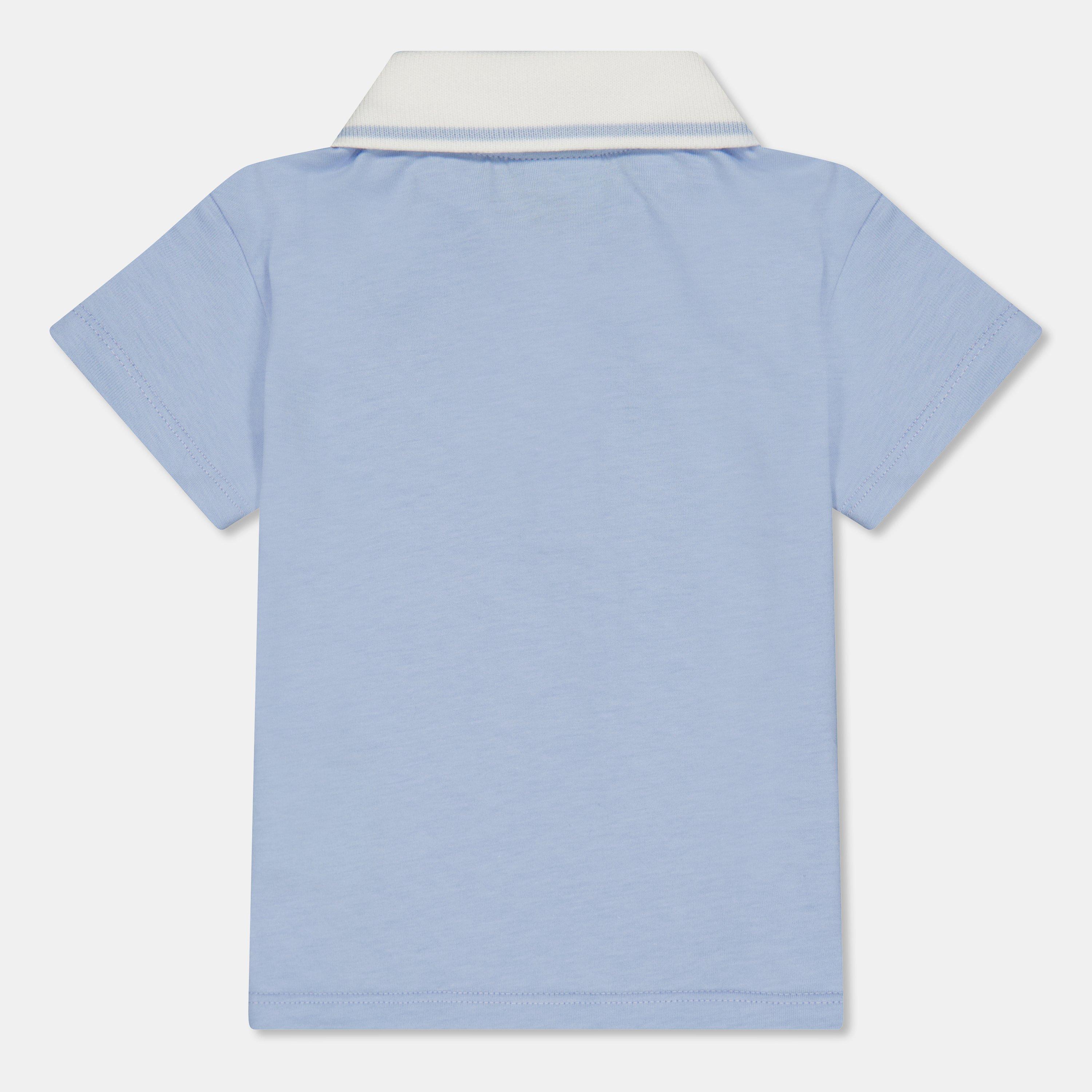 Sky Blu  F1PBD - Fendi - Kids Kids' Short-Sleeve Polo - 2