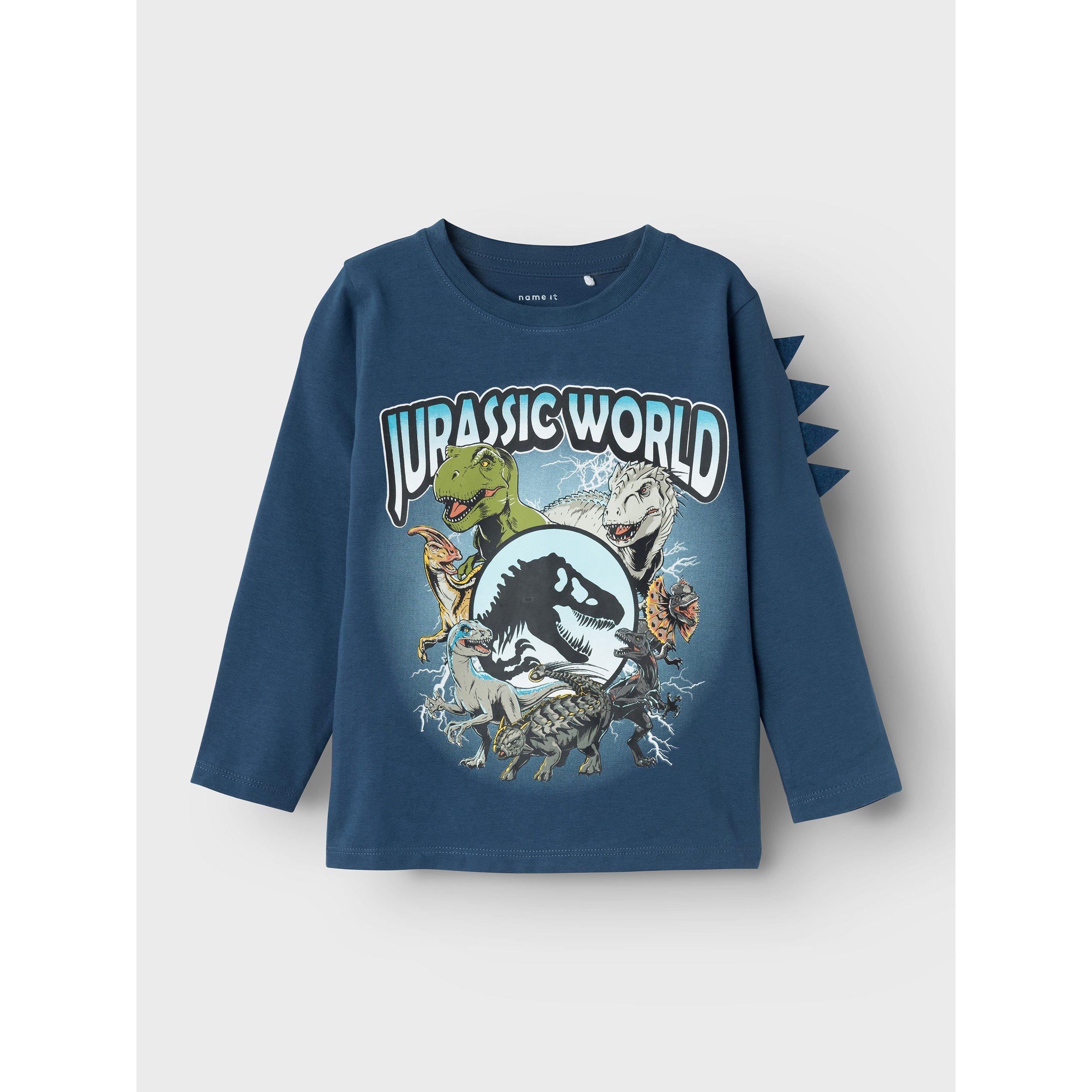 Denim oscuro. - Name It - Jurassic World Long-Sleeve T-Shirt - 3