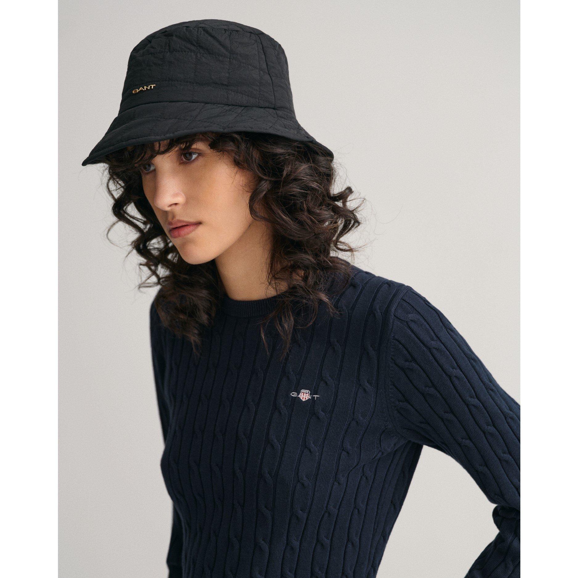 433 Blu Sera - Gant - Stretch Cotton Cable Knit Crew Neck Sweater - 6