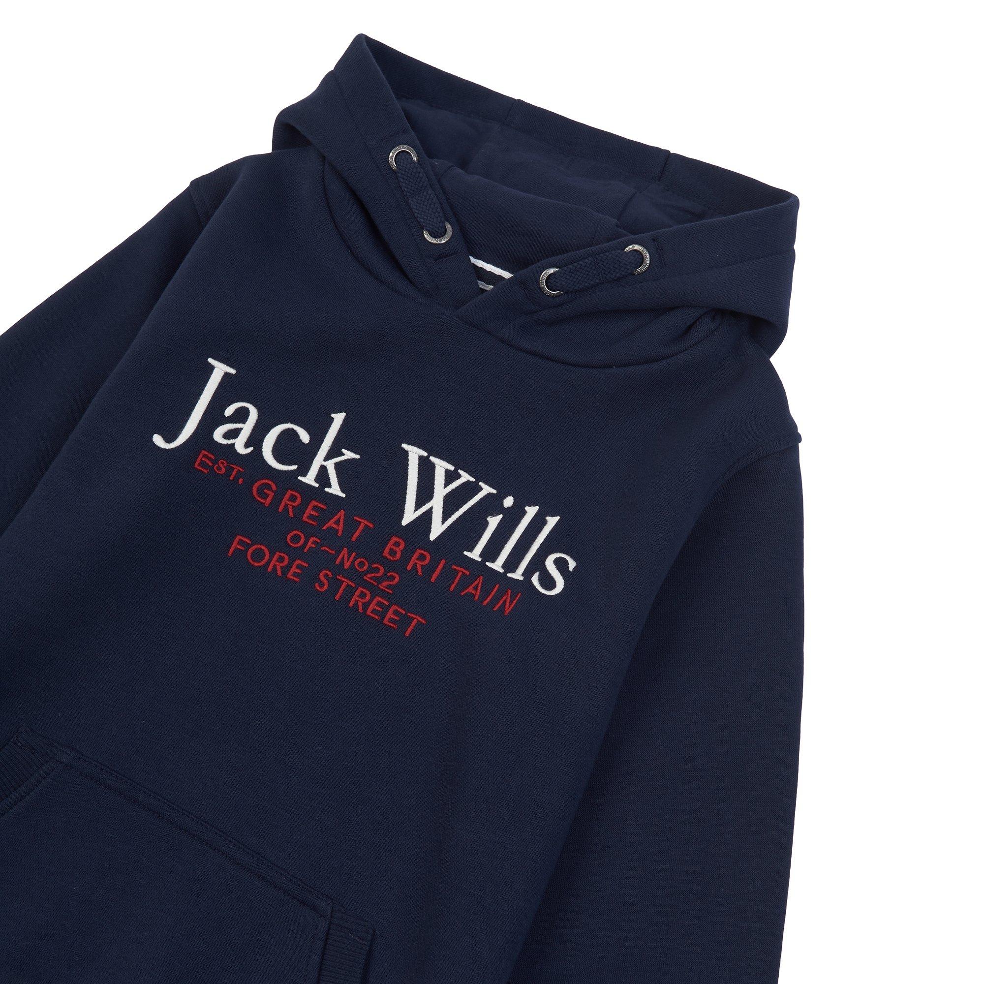 Marineblau - Jack Wills - Jack Kids Batsford Logo Script Hoodie - 3