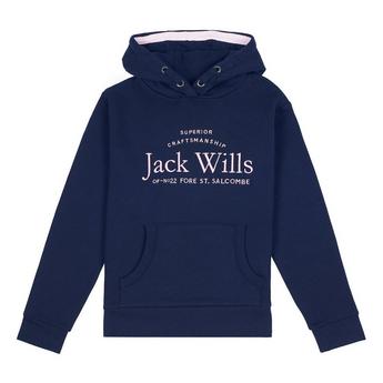 Jack Wills Jack Kids Girls Logo Script Hoodie