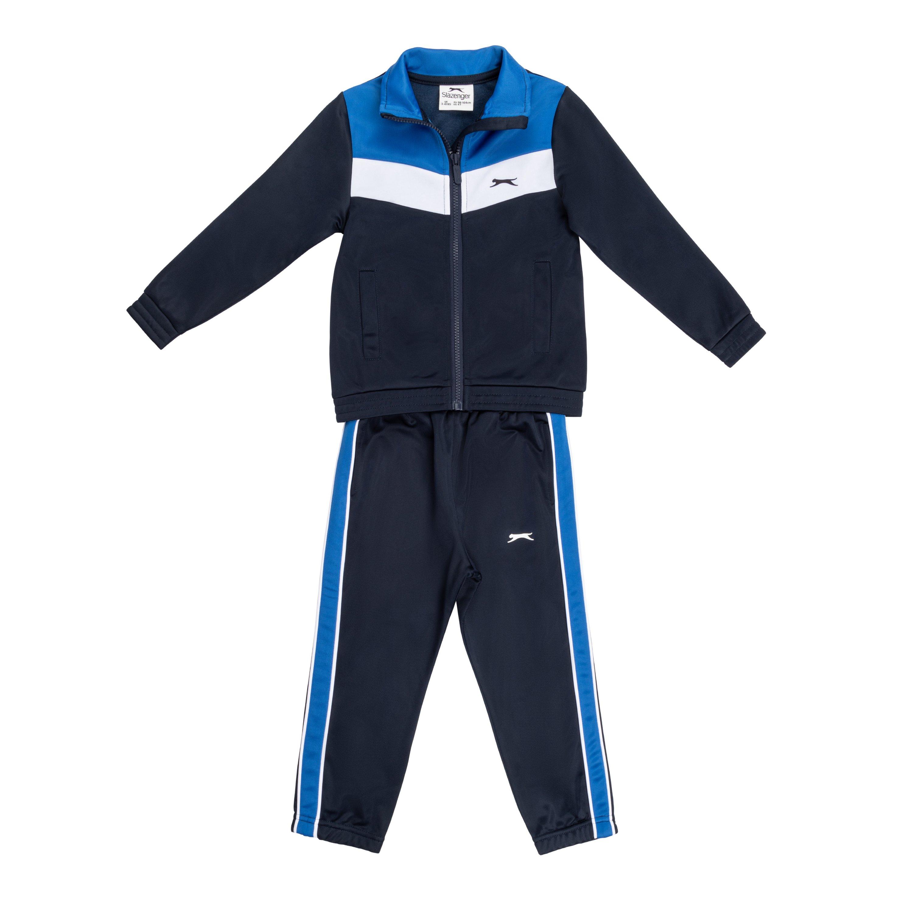 Nvy/Wht/Royal - Slazenger - Poly Tracksuit Infants - 1