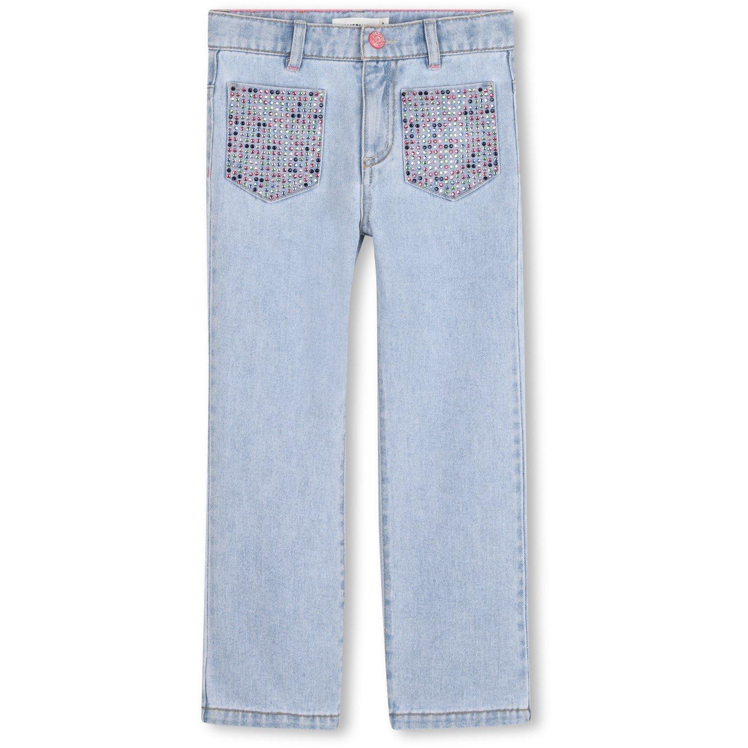 Billieblush  Kids' Straight Leg Jeans - Double Stone - 6Y