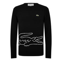 Comme des Garcons Shirt X Lacoste Croc Intarsia Jumper