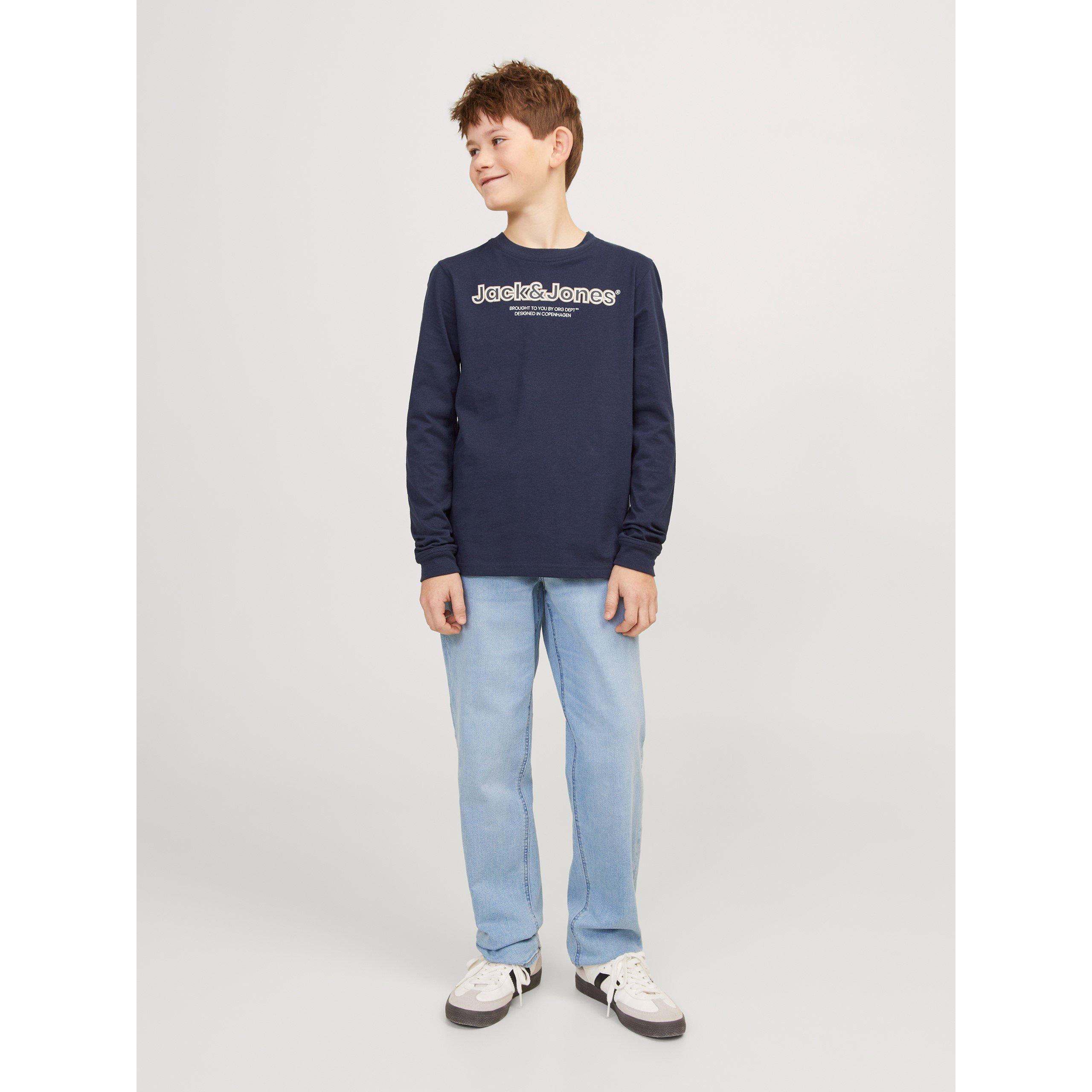 Denim bleu - Jack and Jones - Kids' Slim Fit Jeans - 1