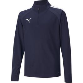 Puma Teamliga quarter Zip Top Jr Fleece Unisex Kids