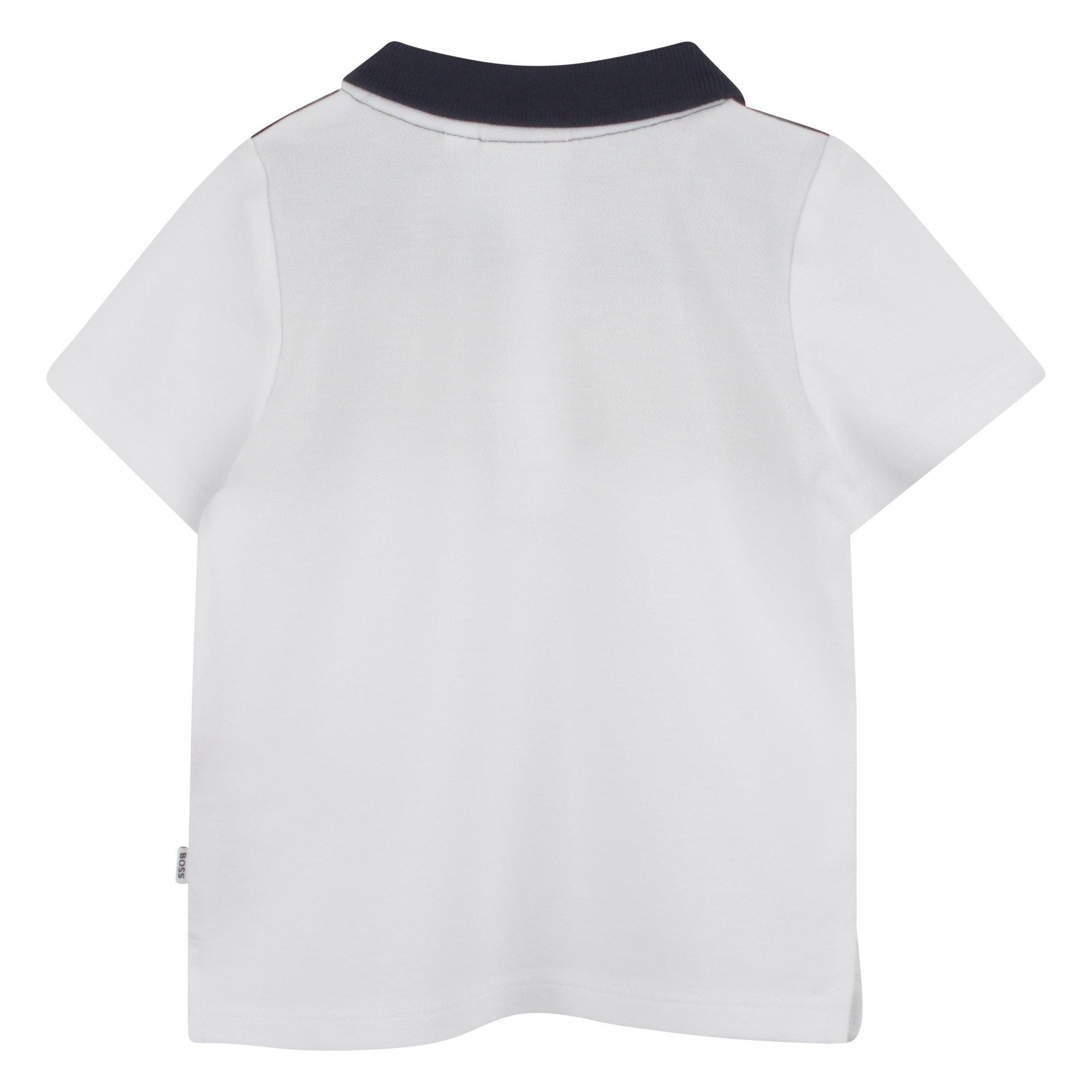 Bianco 10P - Boss - Kids Colour Block Collared Polo - 2