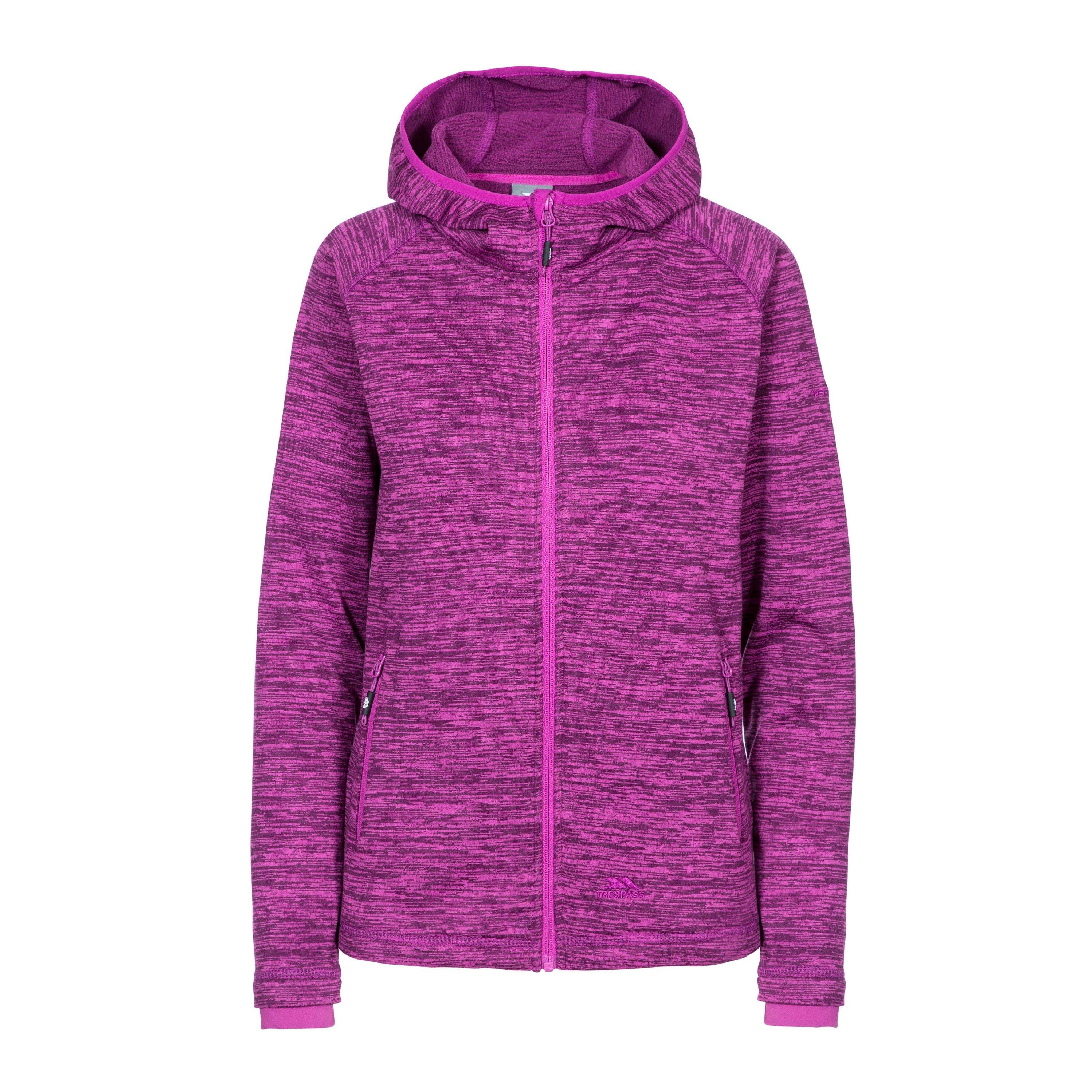 Purple - Trespass - Riverstone B Fleece Hoodie - 1