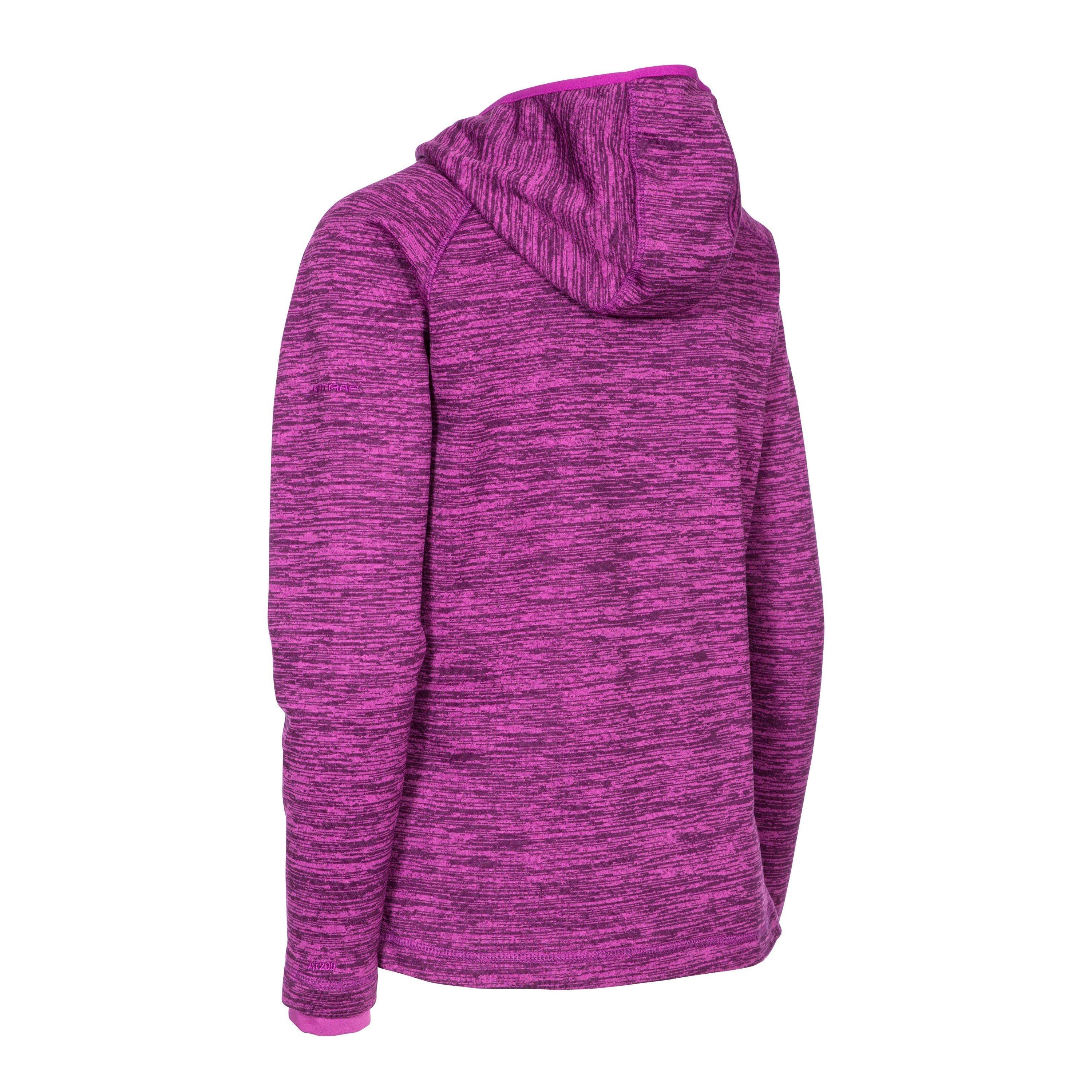 Purple - Trespass - Riverstone B Fleece Hoodie - 2