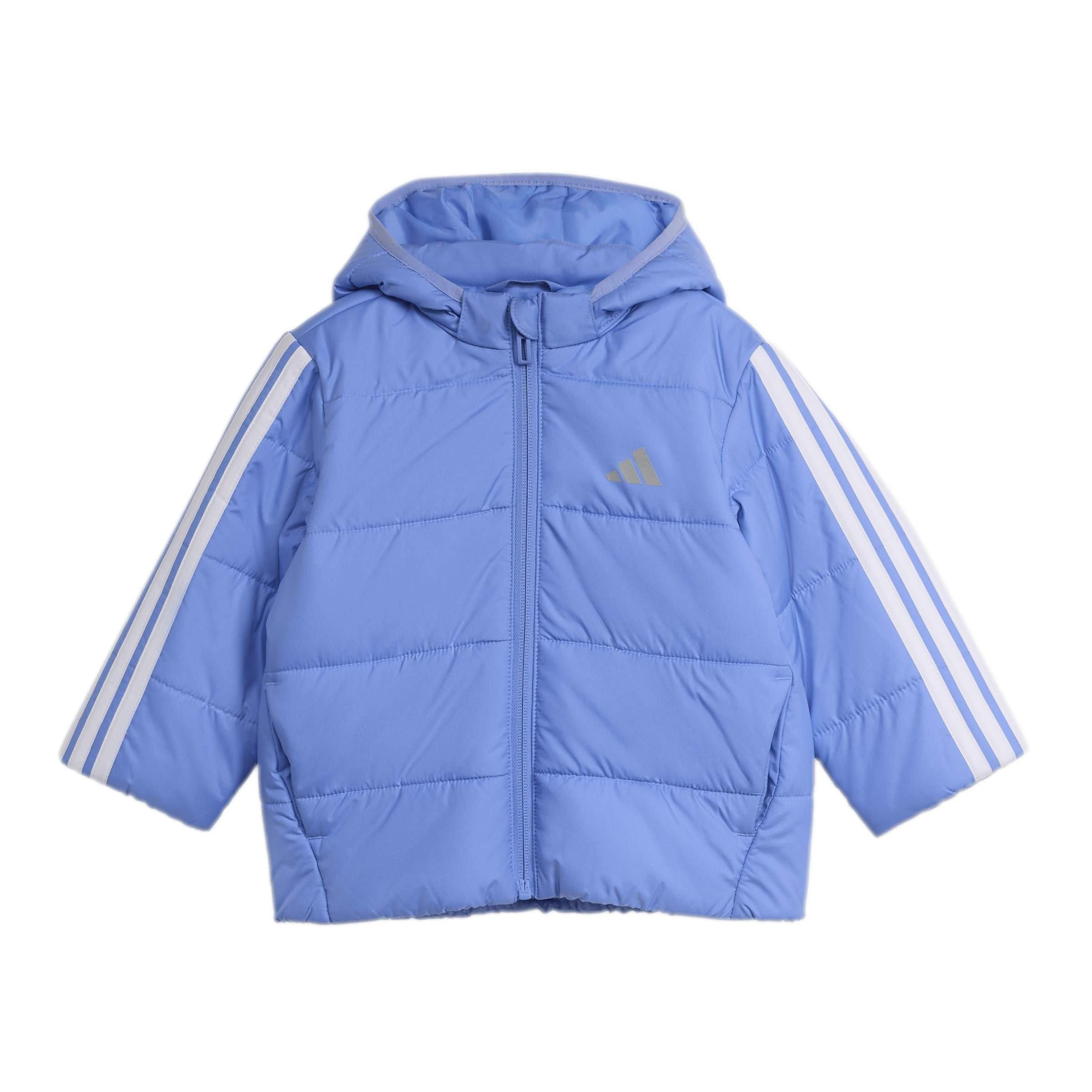 Blue Fusion/Whi - adidas - Kids' Puffer Jacket - 1