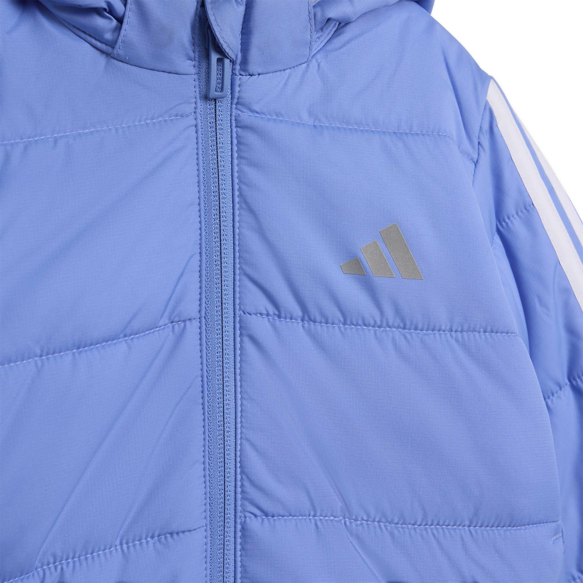 Blue Fusion/Whi - adidas - Kids' Puffer Jacket - 3